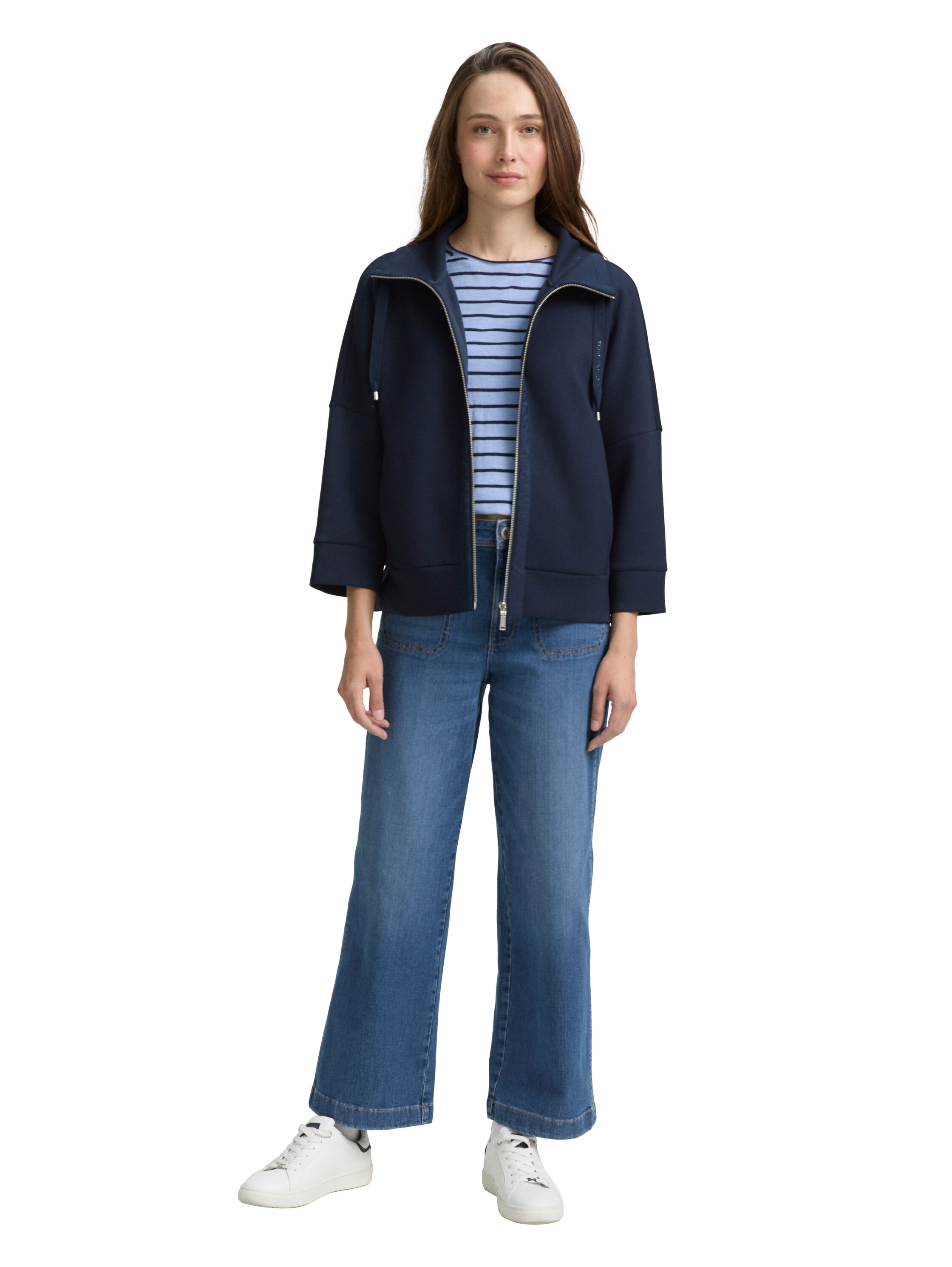 TOM TAILOR Sweatjacke »Boxy« mit Taschen