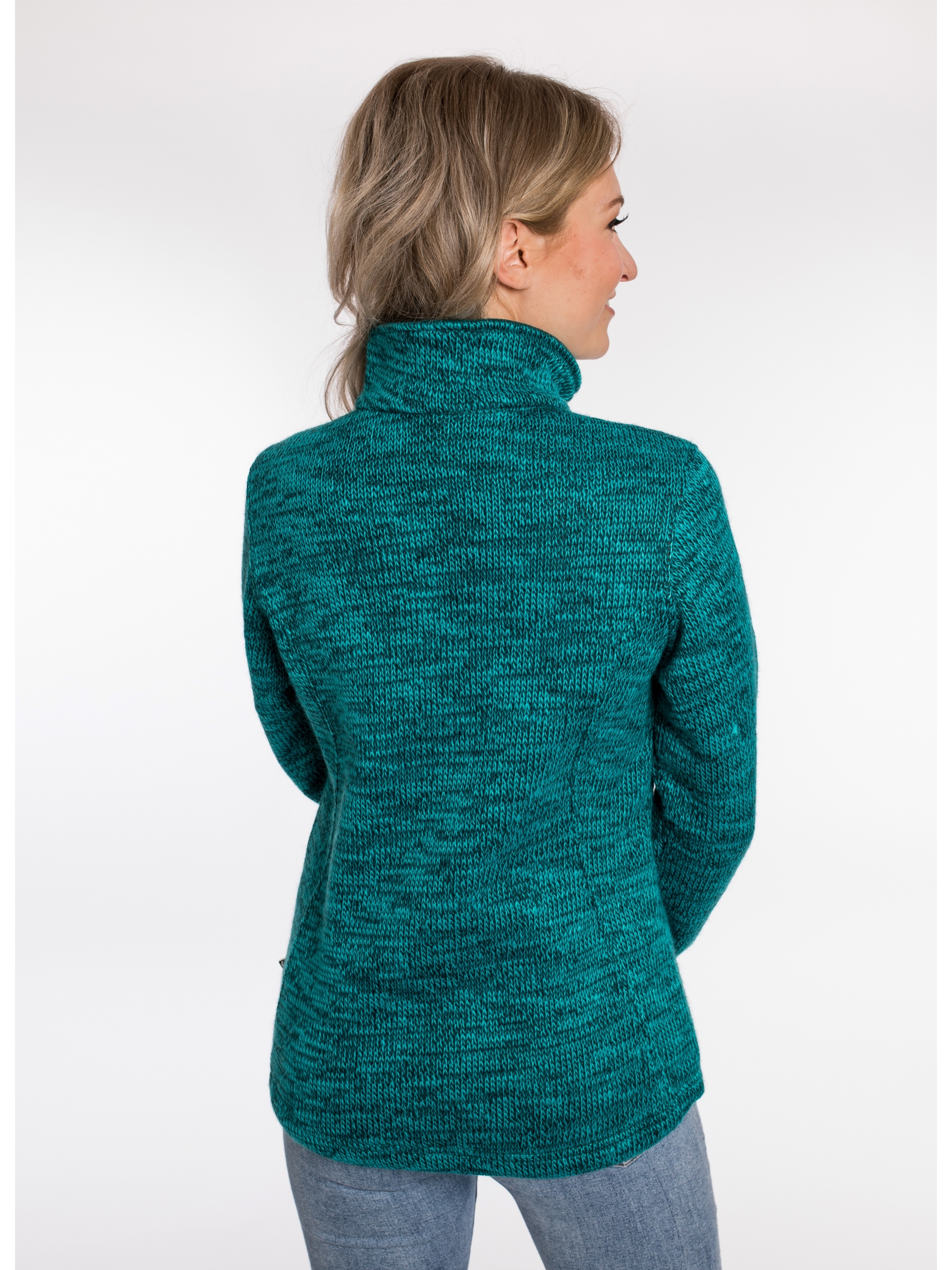 DEPROC Active Strickfleecejacke »WILLMORE MELANGE WOMEN«, in edler Optik