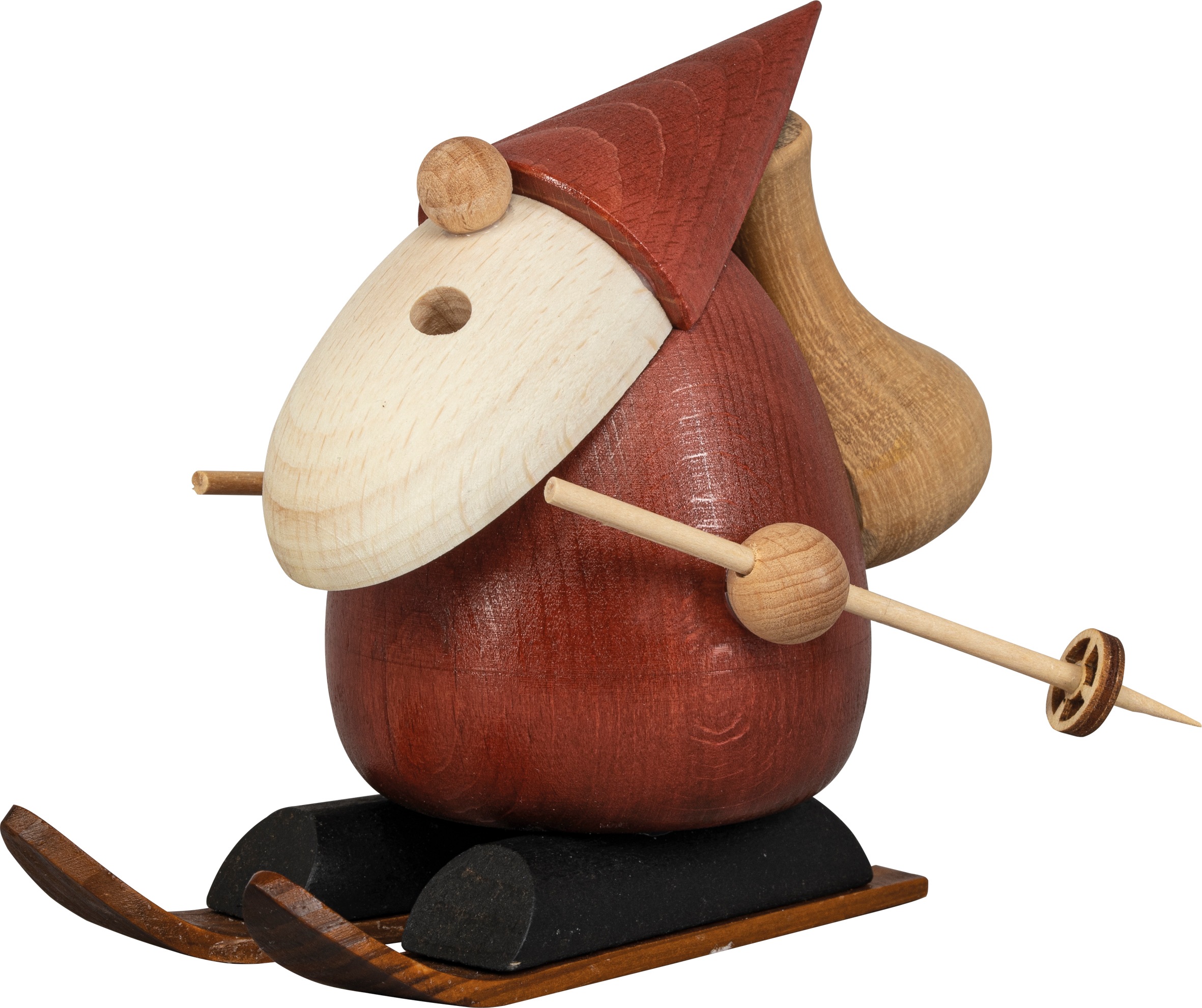 SAICO Original Räuchermännchen "Weihnachtsmann-Ski-Champion" BxHxT: 10x11x10 cm