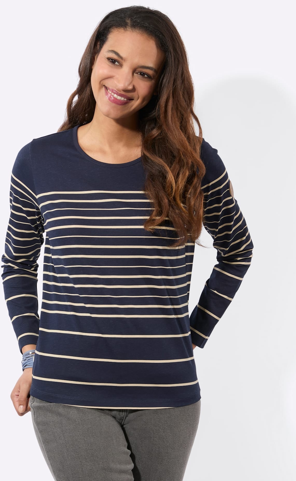 Casual Looks Langarmshirt »Ringelshirt« 1