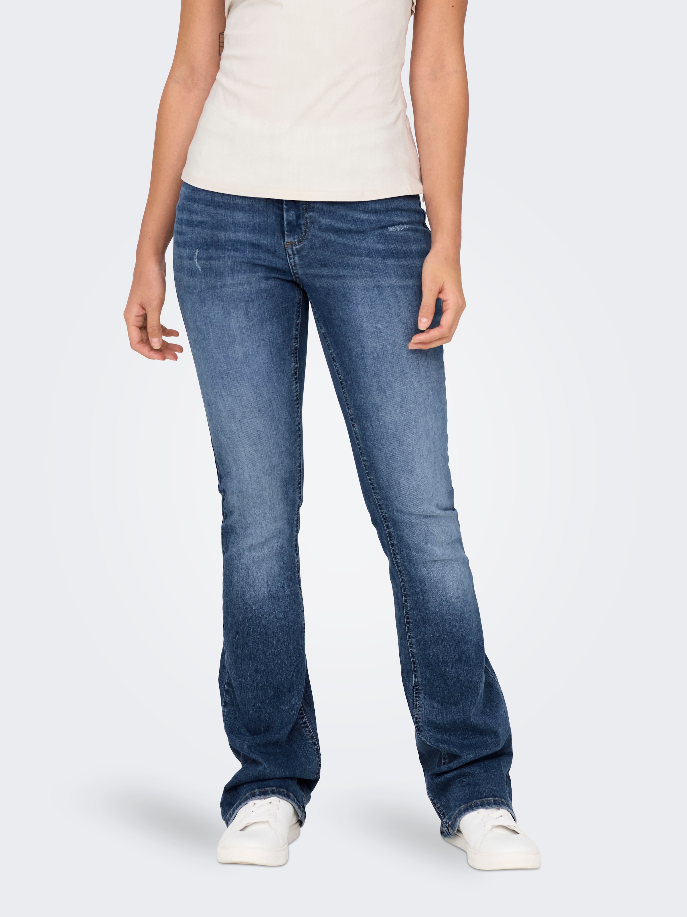 ONLY Bootcut-Jeans »ONLBLUSH MID FLARED DNM TAI305 NOOS«