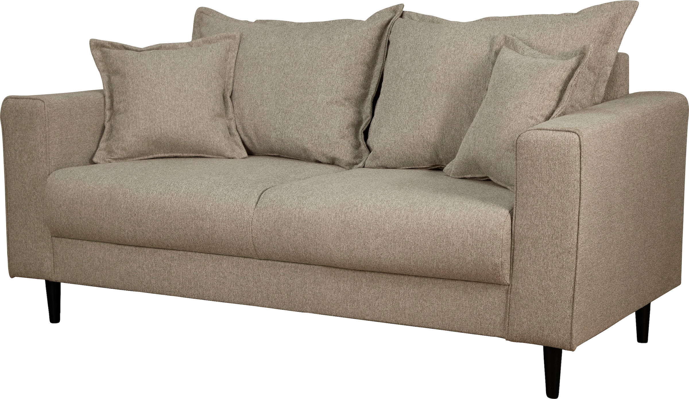Home affaire 2-Sitzer »VEYRAS, hoher Sitzkomfort, Maße B/T/H:  162/84/76 cm« mit Wellenunterfederung, incl. Rückenkissen und Zierkissen