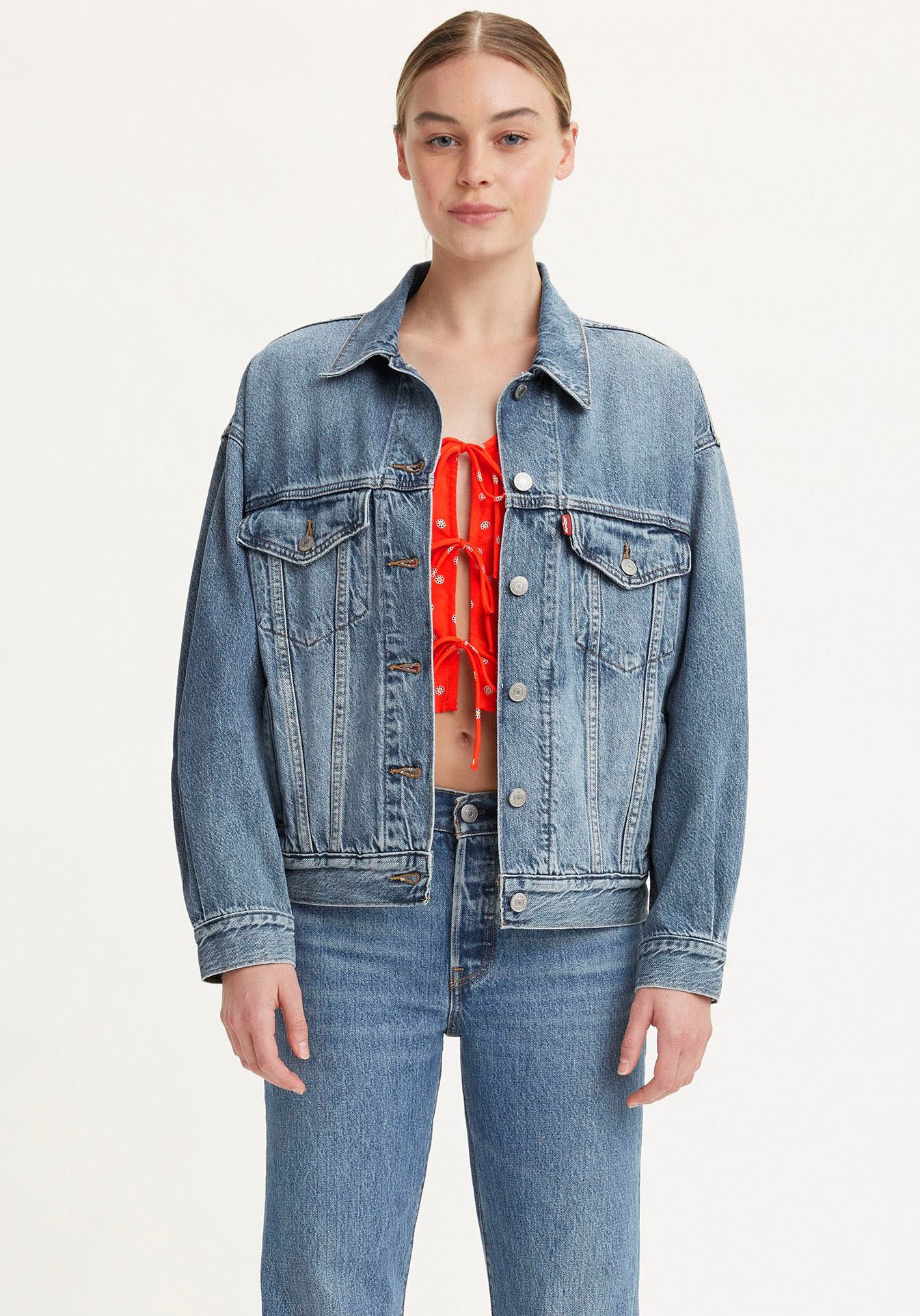 Levi's® Jeansjacke »90S TRUCKER« mit Umlegekragen