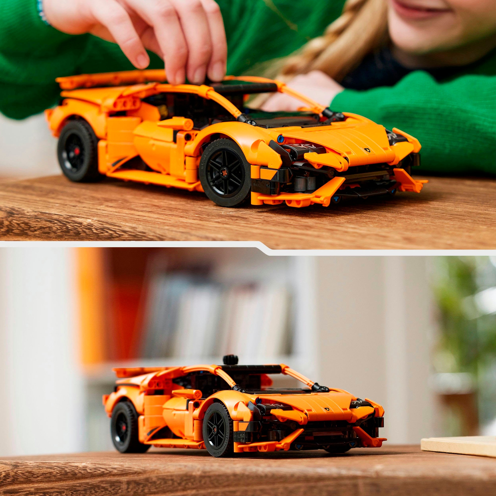 LEGO® Konstruktionsspielsteine »Lamborghini Huracán Tecnica Orange (42196), LEGO Technic«, (806 St.), Exklusives Set; Made in Europe