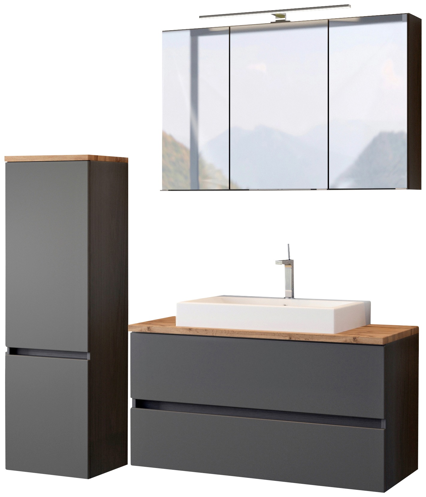 HELD MÖBEL Waschtisch-Set, (3 tlg.), mit Softclose-Funktion