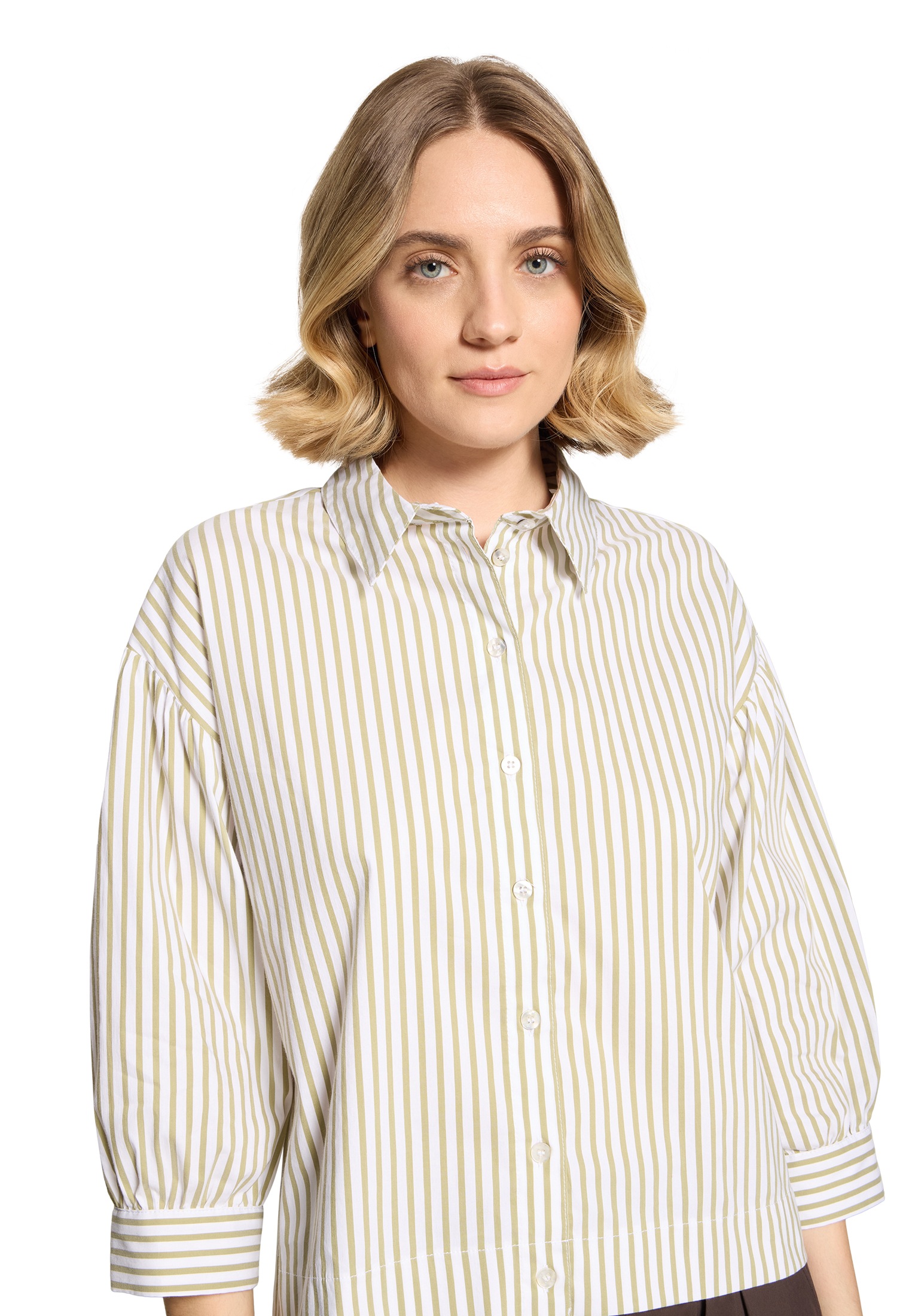 Cartoon Klassische Bluse »Streifenbluse mit Raffung«