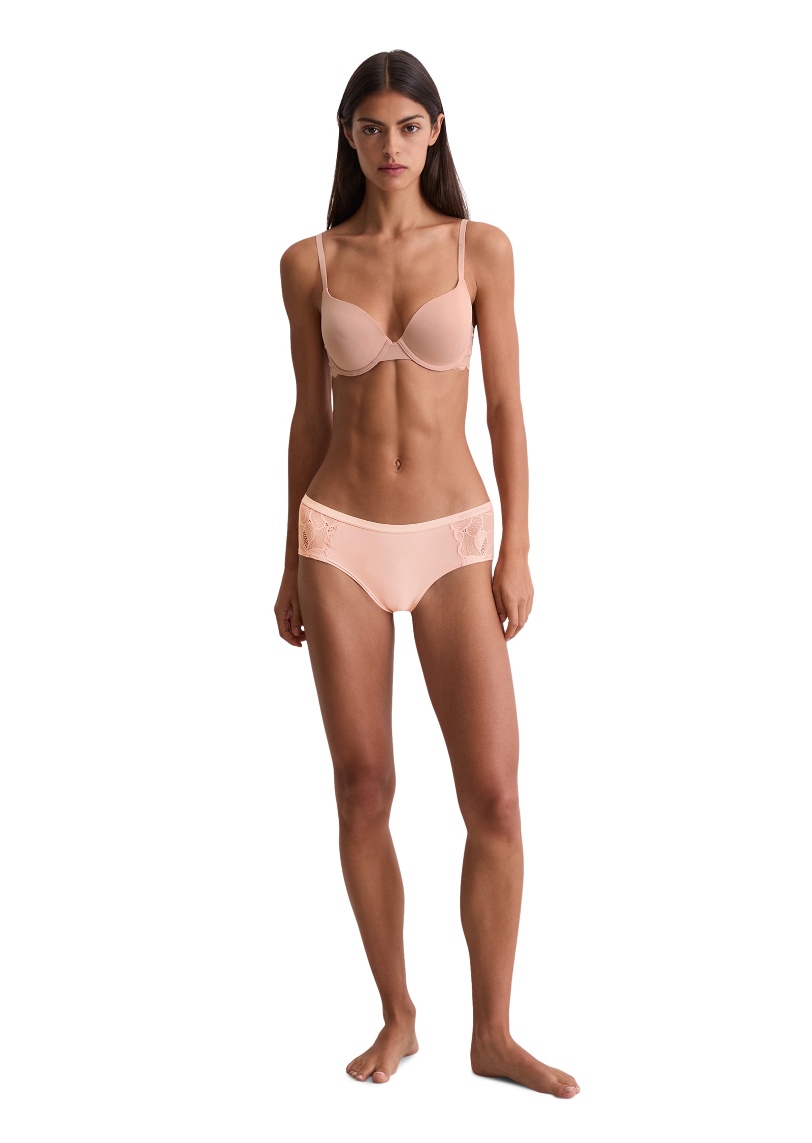 Marc O'Polo Hüftpanty »Tender Lace«, elastischer Bund, Spitzen-Details, weich, feminin, Microfaser
