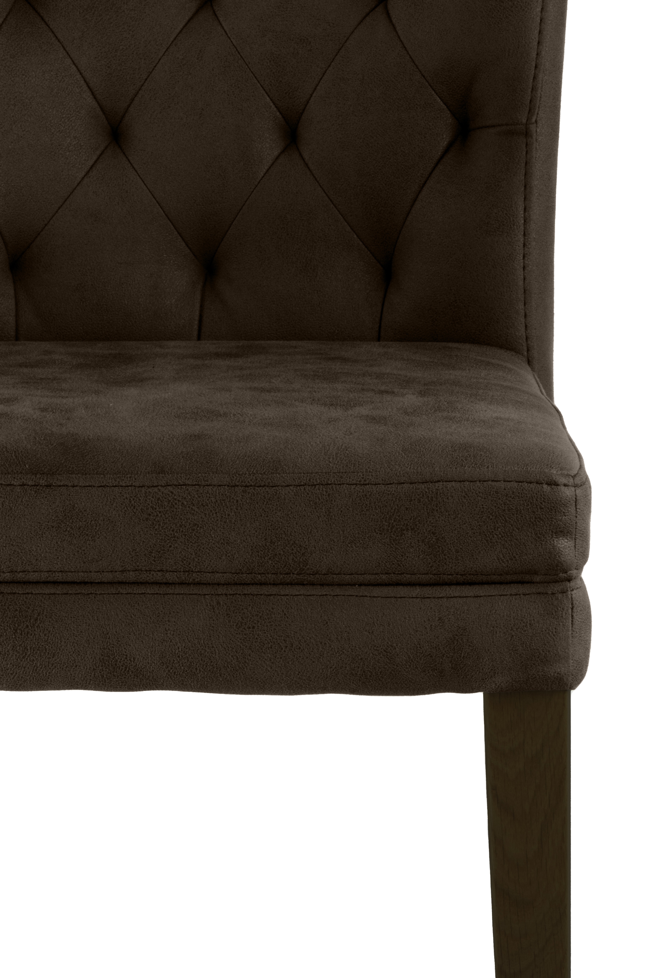 Home affaire 4-Fußstuhl »Colorado« (Set) 2 Stk.bequeme Polsterung, Gestell Massivholz wenge oder eiche natur