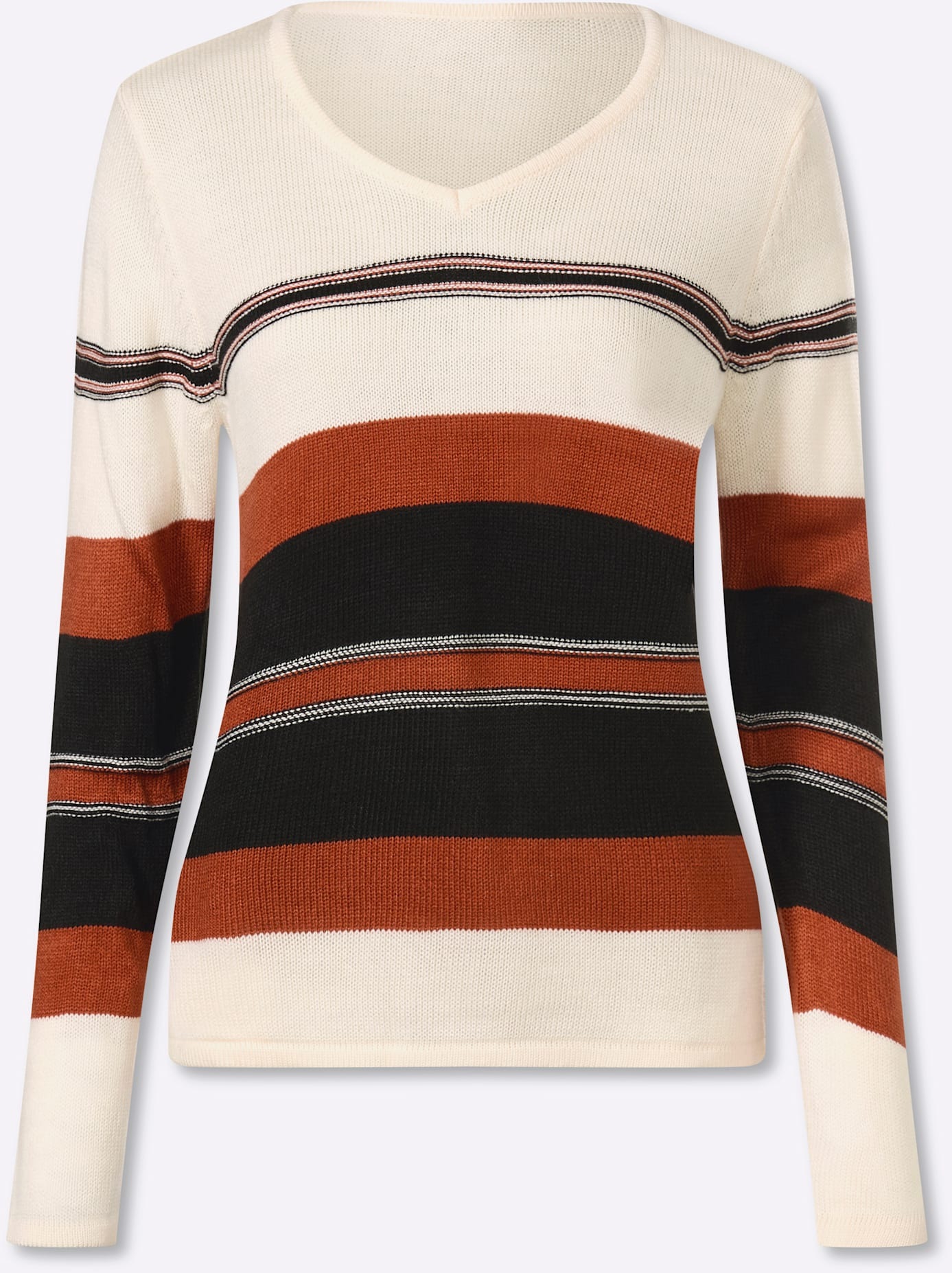 Classic Basics V-Ausschnitt-Pullover »Langarm-Pullover«