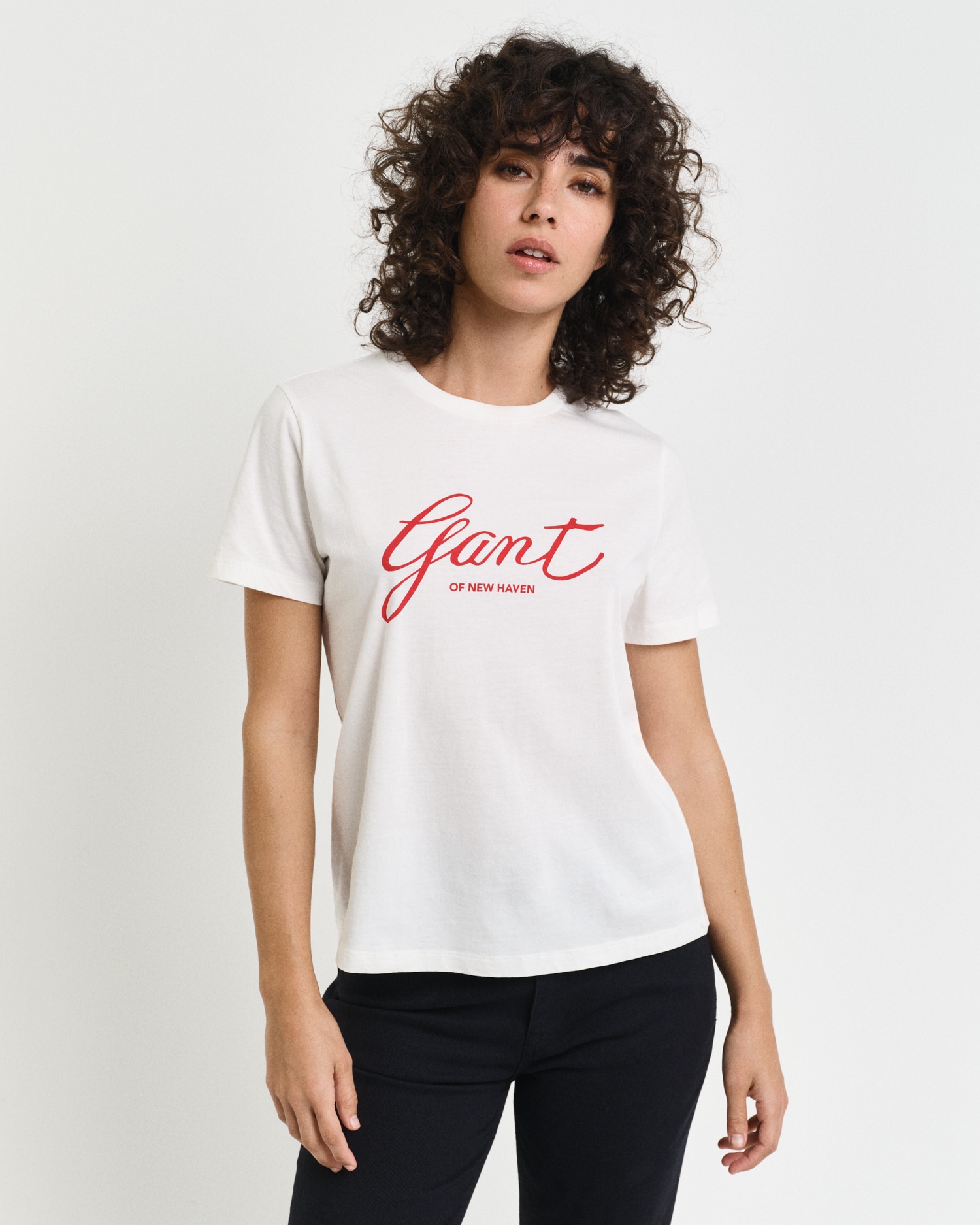 T-Shirt »REG SCRIPT T-SHIRT«, GANT-Grafikprint auf der Brust