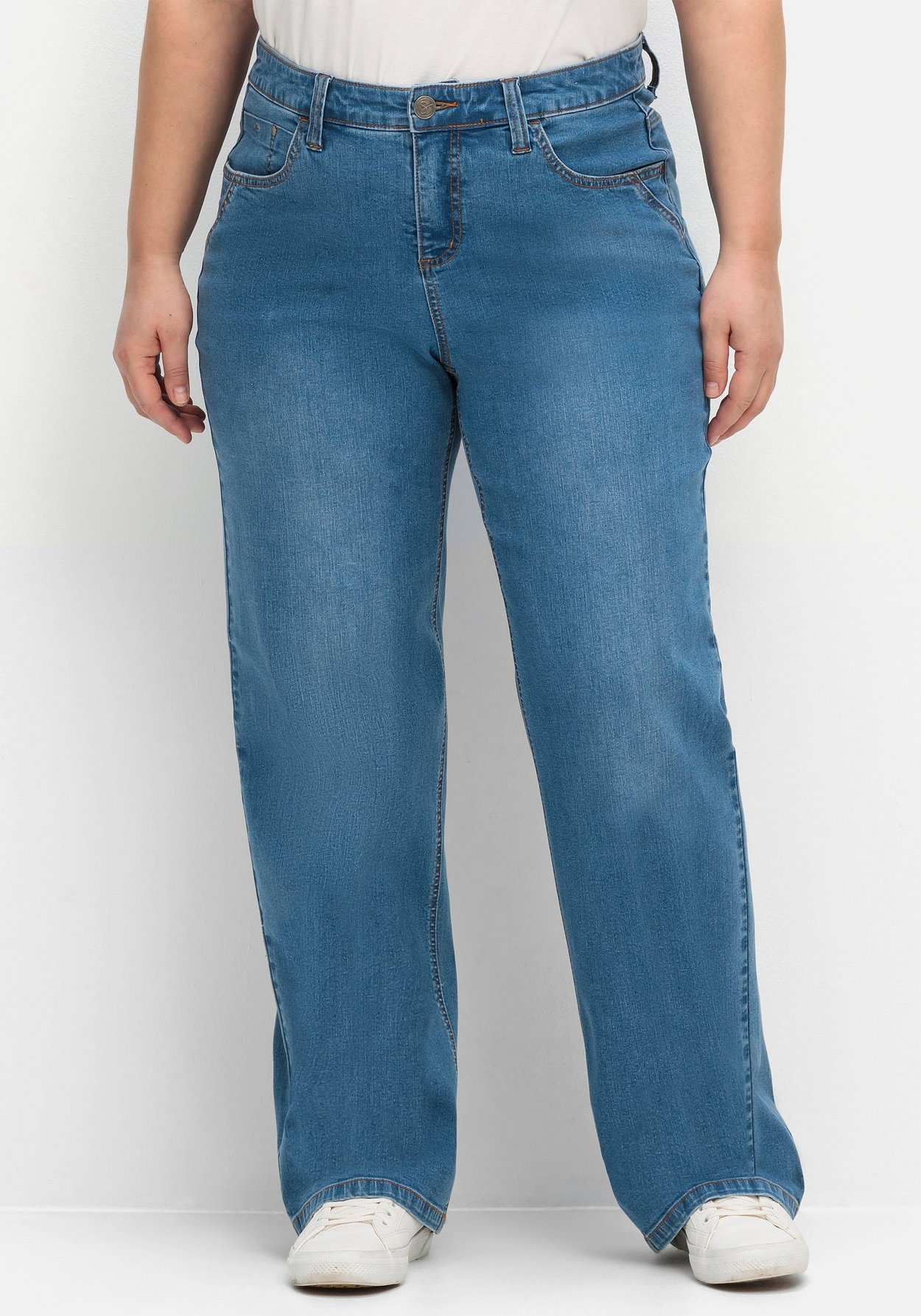 Sheego Weite Jeans »Komfort-Jeans ELLA ELLA für kräftige Oberschenkel und Waden«