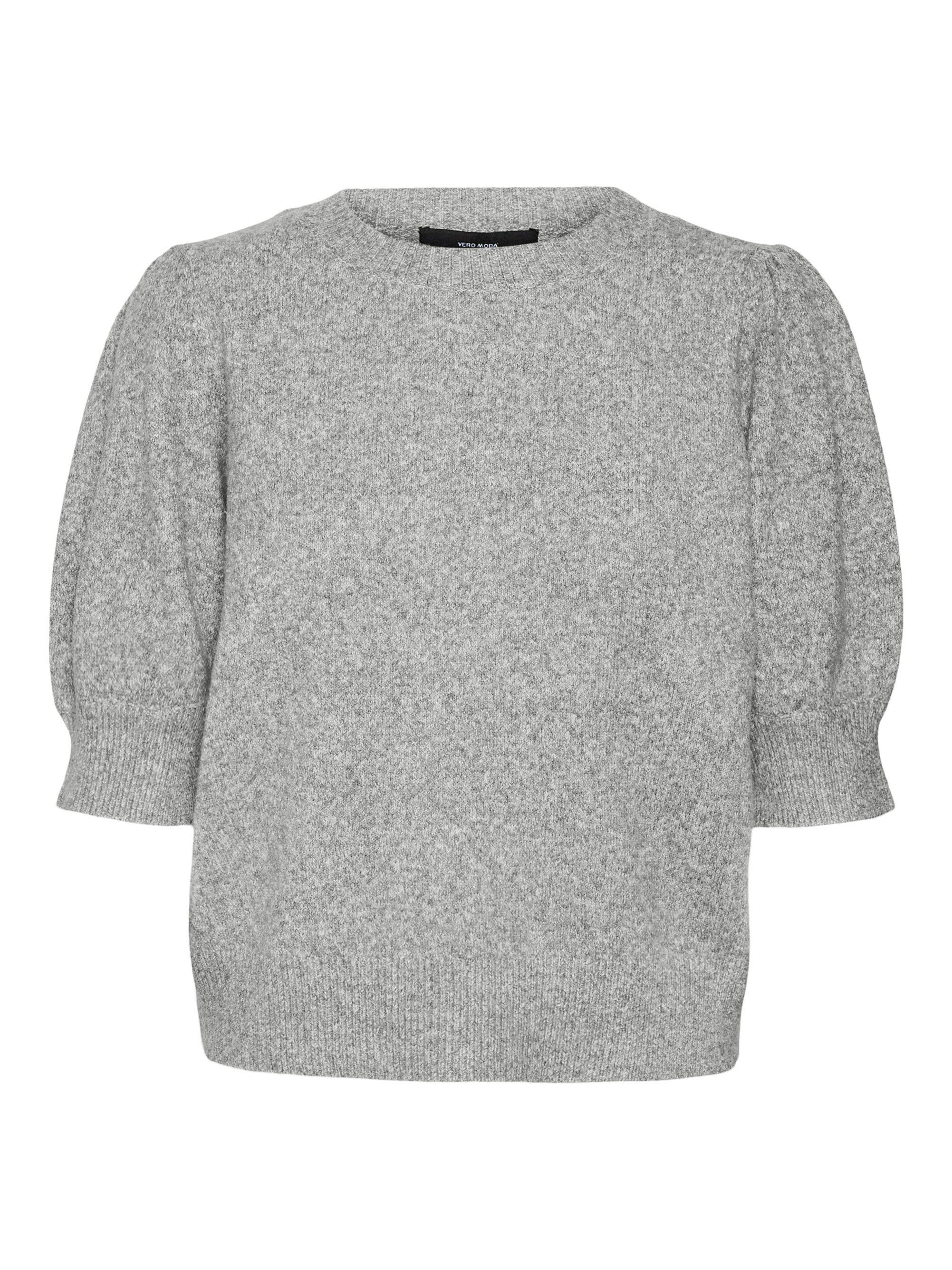 Vero Moda Rundhalspullover »VMDOFFY 2/4 O-NECK PULLOVER GA NOOS« mit kurzen Puffärmeln