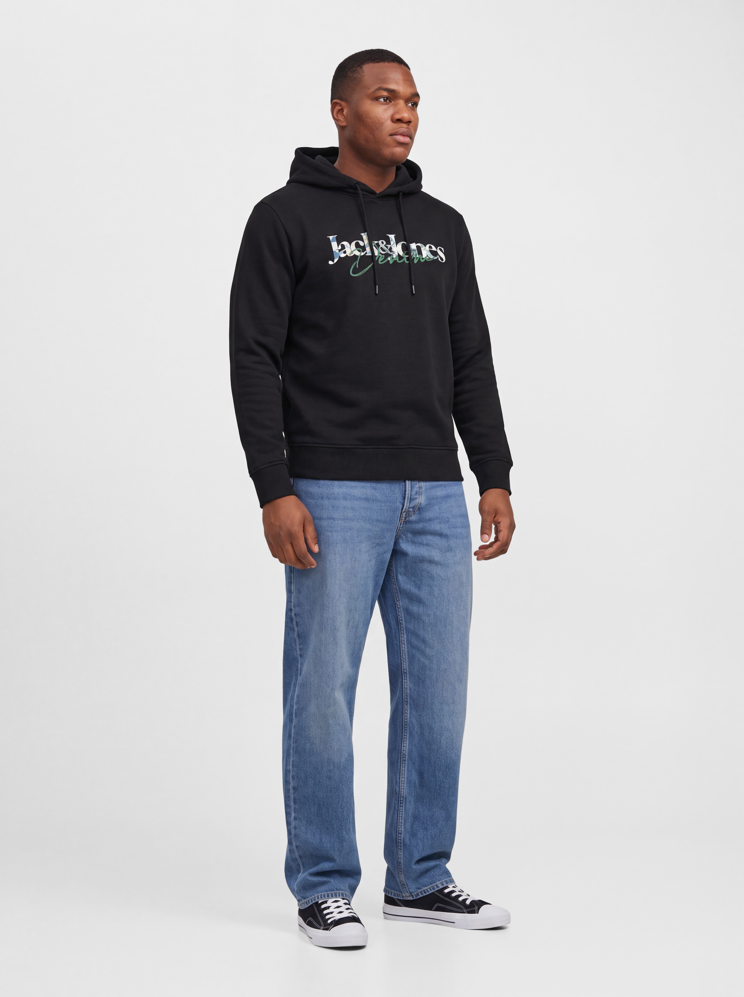 Jack & Jones PlusSize Kapuzensweatshirt »JJTOM SWEAT HOOD SN PLS«, Baumwollmischung, normal geschnitten
