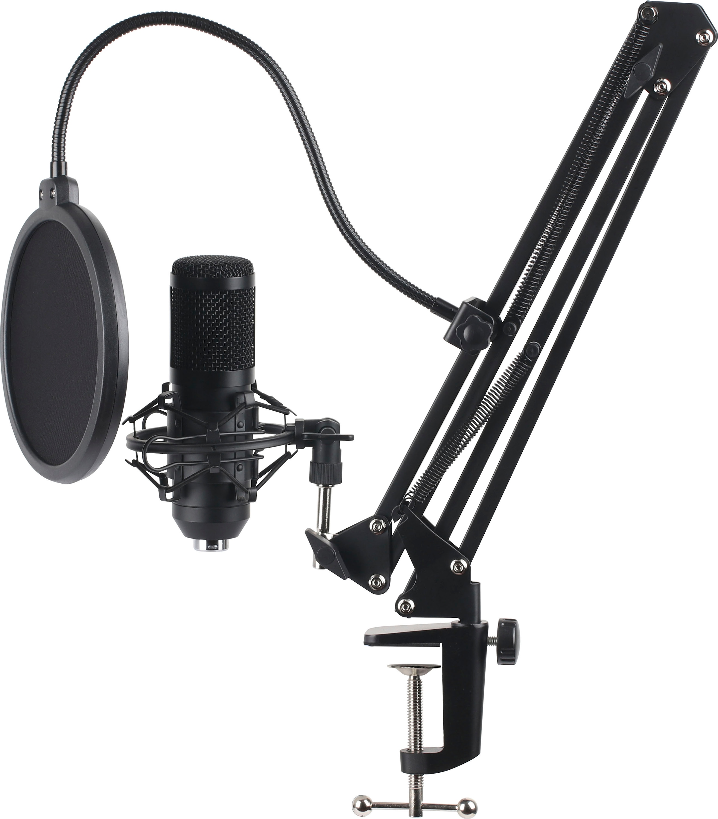 Hyrican Mikrofon »USB Streaming Mikrofon ST-SM50 Set OTTO mit & Spinne Mikrofonarm, Popschutz« bei