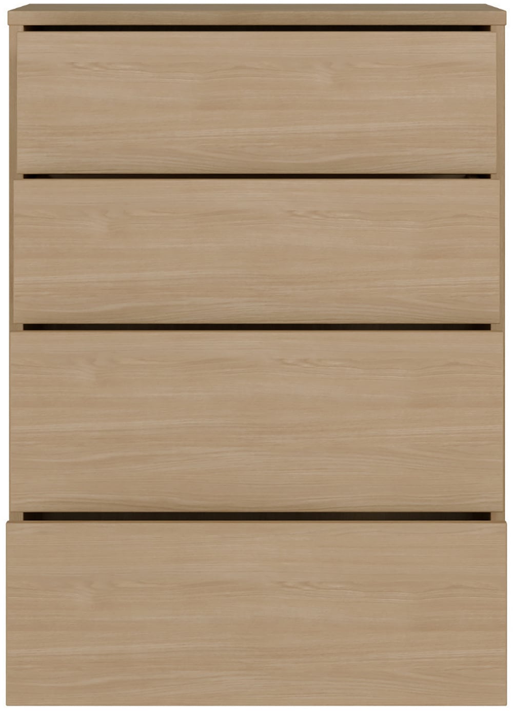 FORTE Kommode »Alice Springs, Kommode 4 Schubkästen B/H/T 74,5/99,1/34,9 cm« Schubkästen mit Vollauszug, Grifflos, Push to open