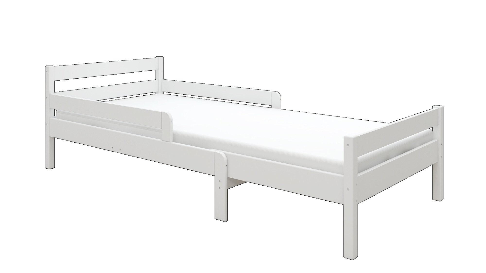 OTTO home Kinderbett »Wenke,  ausziehbar von 140 bis 200 cm, FSC®« 90cm Breite, 140-200cm Liegefläche,  massive Kiefer, mit Lattenrost, zeitlose Optik,  Rausfallschutz