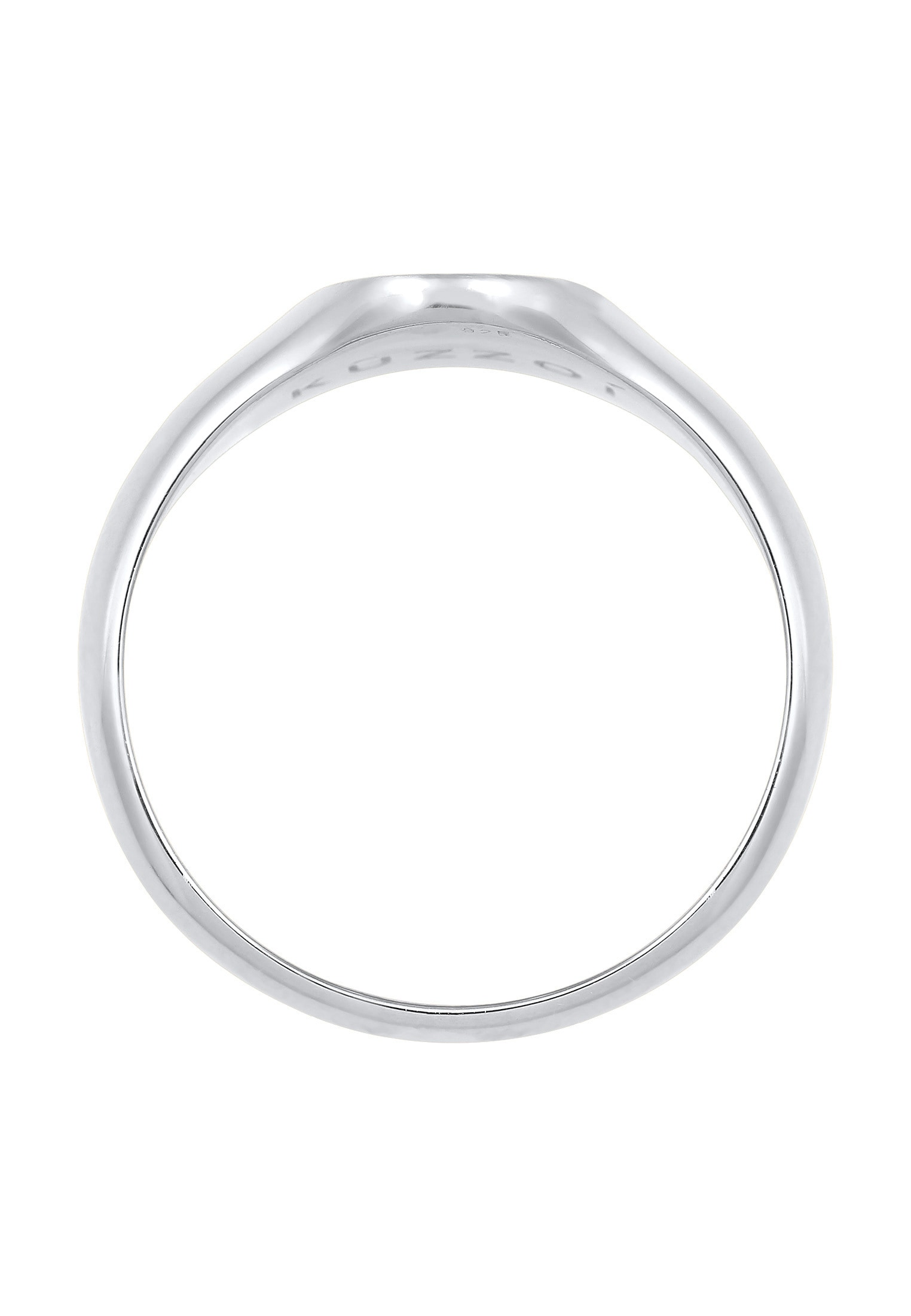 Kuzzoi Siegelring »Ring Herren Siegelring Matt Basic Cool 925er Silber«