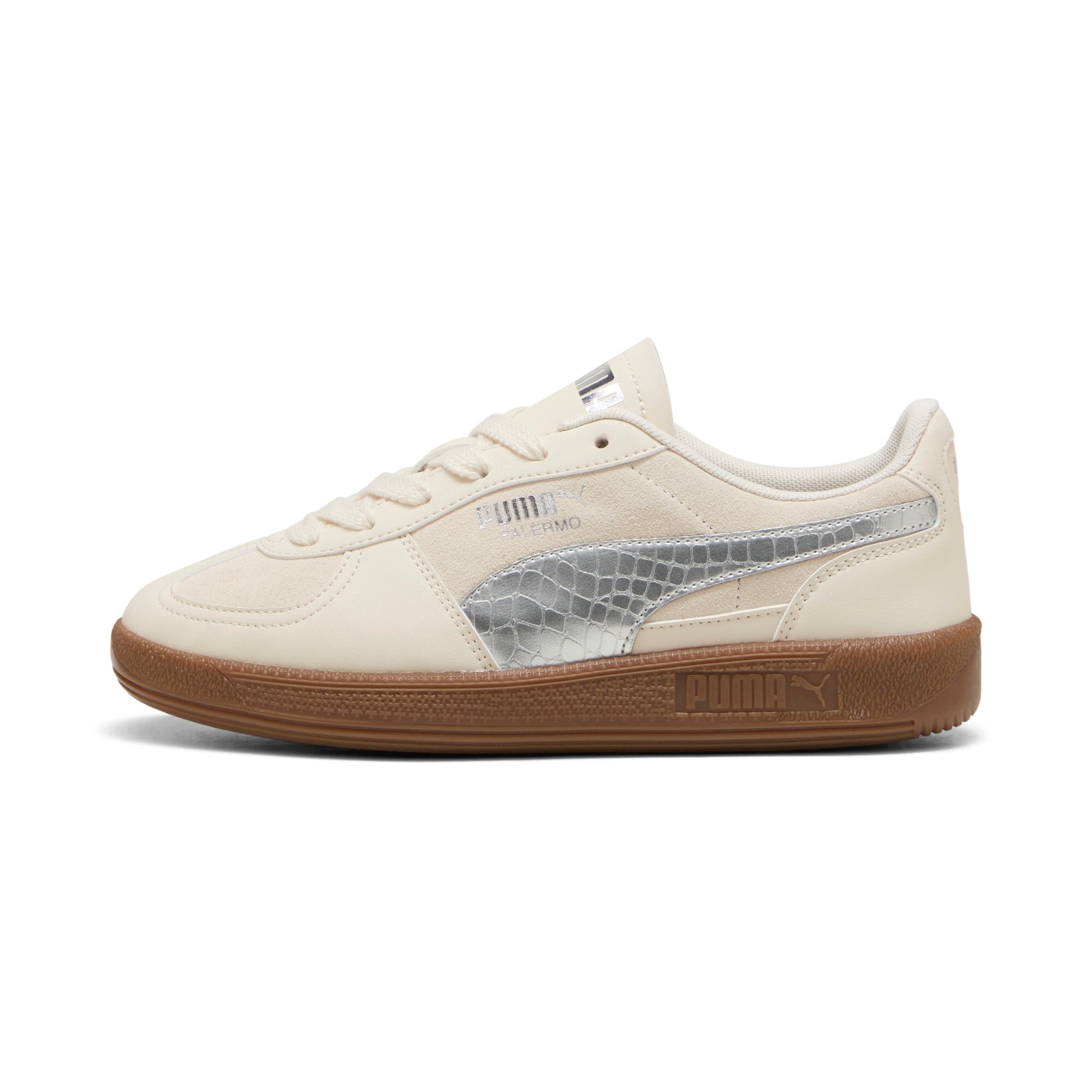 PUMA Sneaker »PALERMO METALLIC SAFARI JR«  mit Schnürung, atmungsaktives Textil-Innenmaterial
