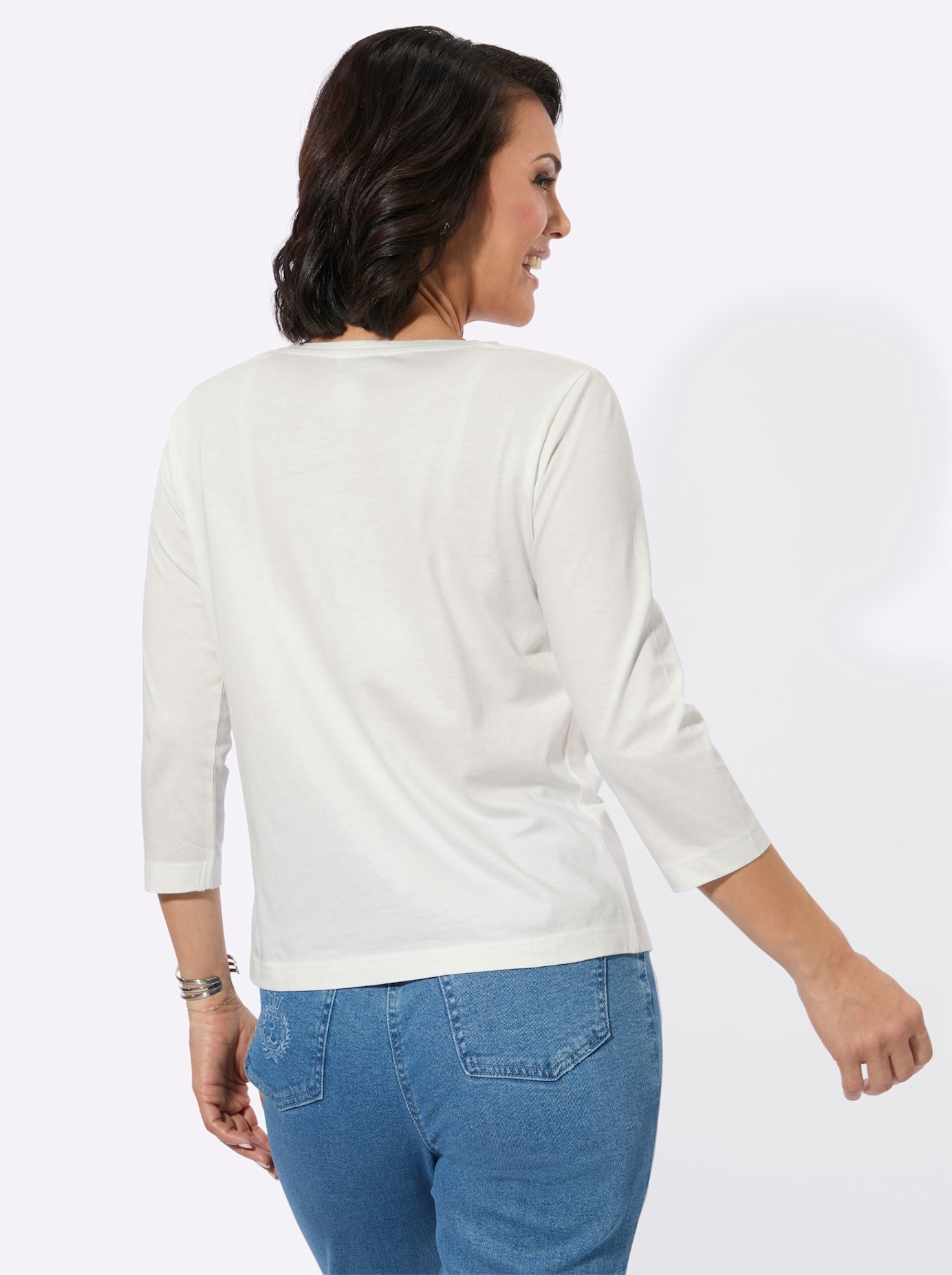 Casual Looks 3/4-Arm-Shirt »Rundhals-Shirt« 1