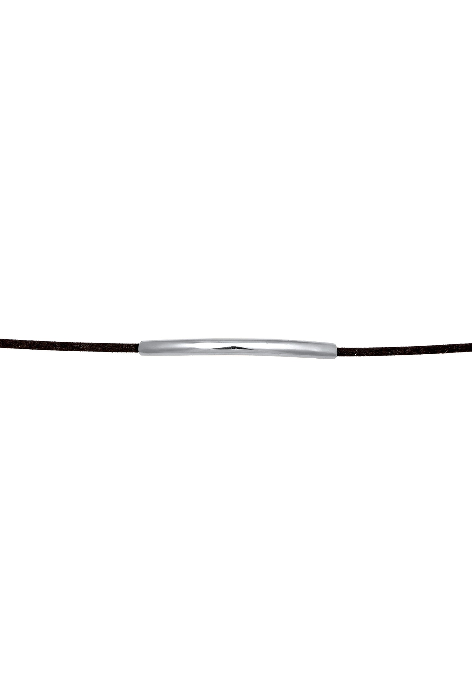 Elli Choker »Halskette Veloureleder Synthetik Schwarz 925 Sterling Silber«