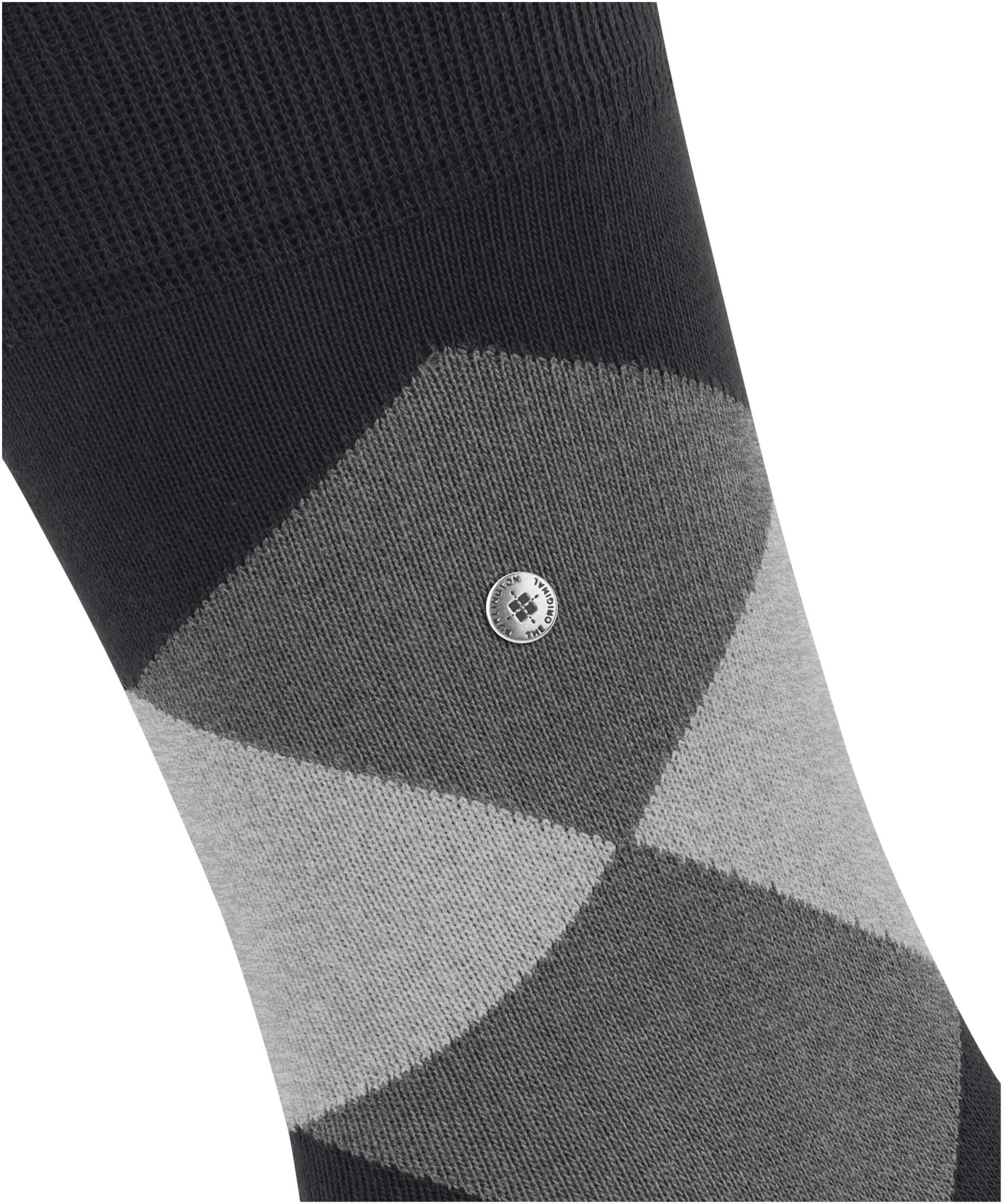 Burlington Socken »Clyde« Einheitsgröße 40-46, modernes Argyle-Muster, Burlington-Clip