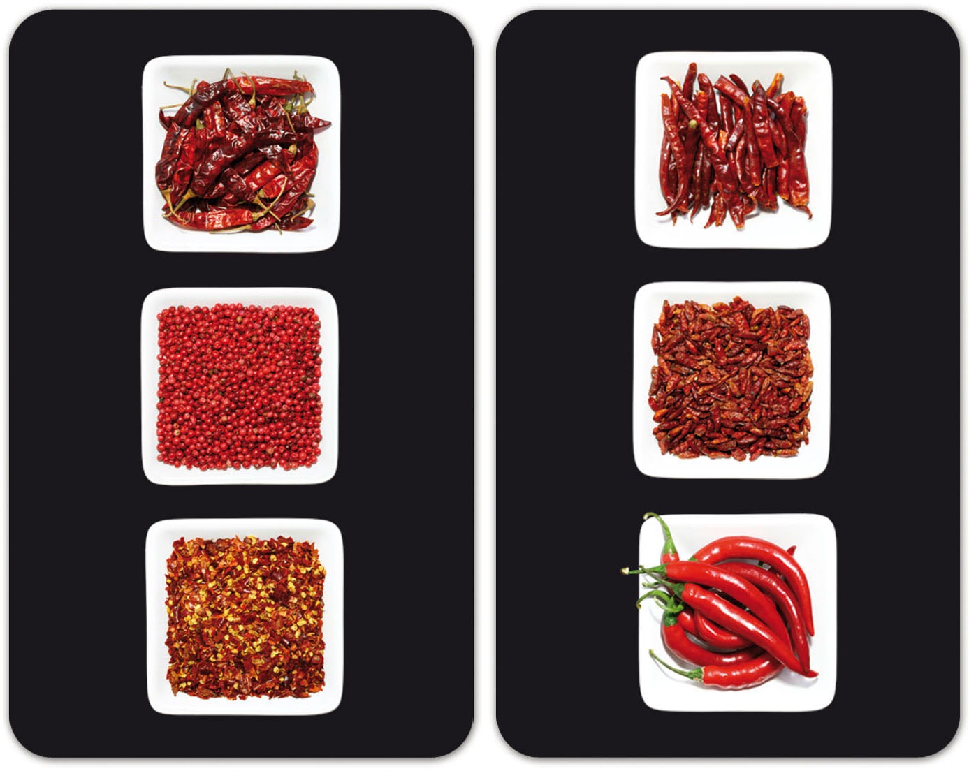 Herd-Abdeckplatte "CHILI", Glas, (Set, 2-tlg.)