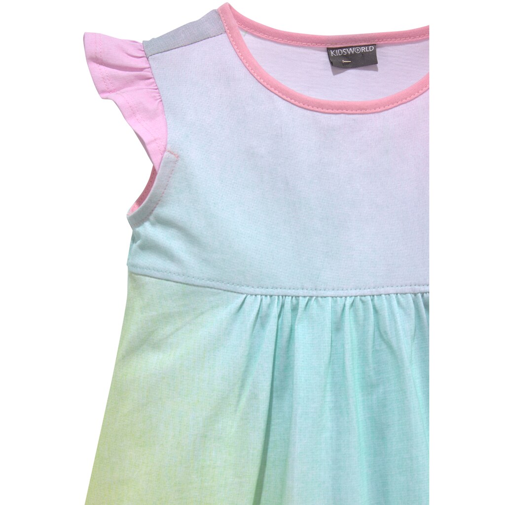 KIDSWORLD Jerseykleid »für kleine Mädchen«, mit kleinen Flügelärmeln