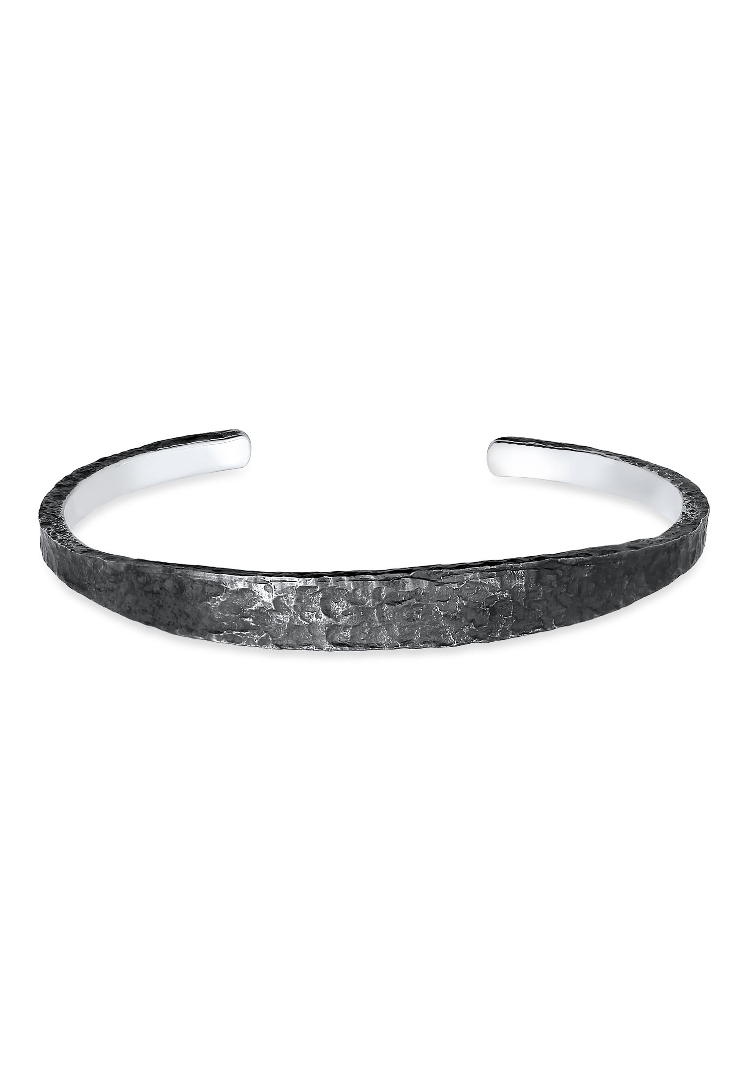 Kuzzoi Armreif »Armband Herren Armreif Handgefertigt Used Look 925 Silber«