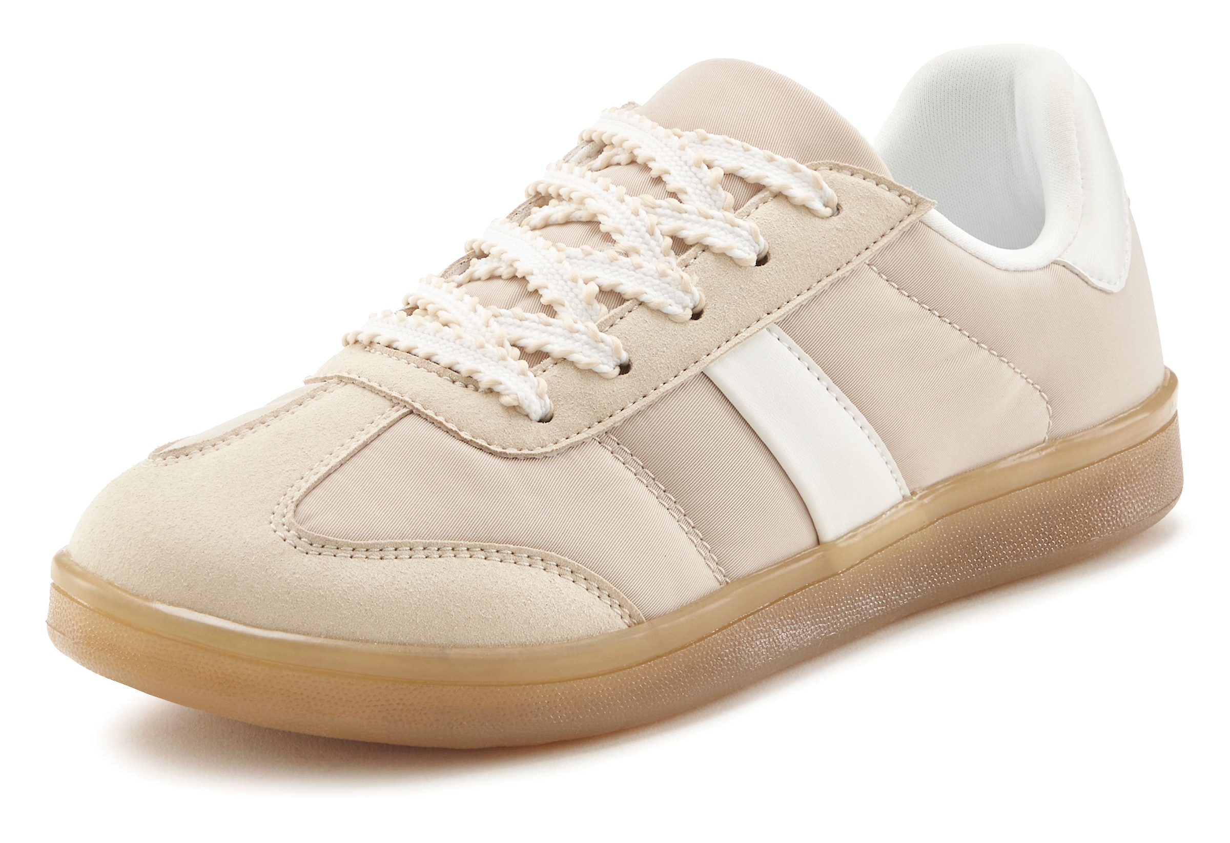 LASCANA Sneaker »Schnürschuh, Halbschuh, Freizeitschuh«, mit angesagter Sohle VEGAN