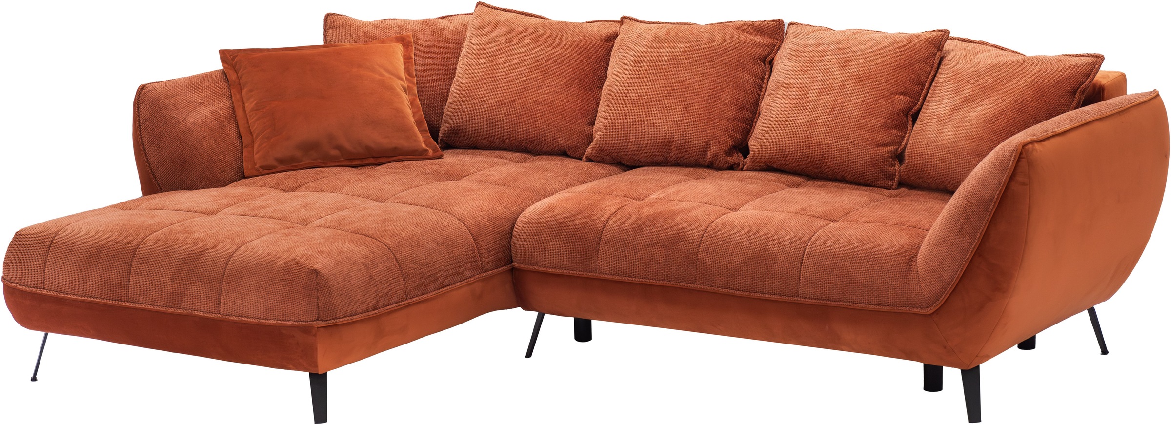 exxpo - sofa fashion Ecksofa »Midway mit einfacher Easy-Lift-Bettfunktion, bequem und modern«, inkl. Bettfunktion und praktischem Bettkasten, L-Form