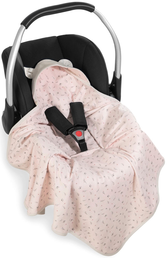 Hauck Babydecke »Baby Einschlagdecke, Snuggle N Dream beige bloom«, mit Kapuze