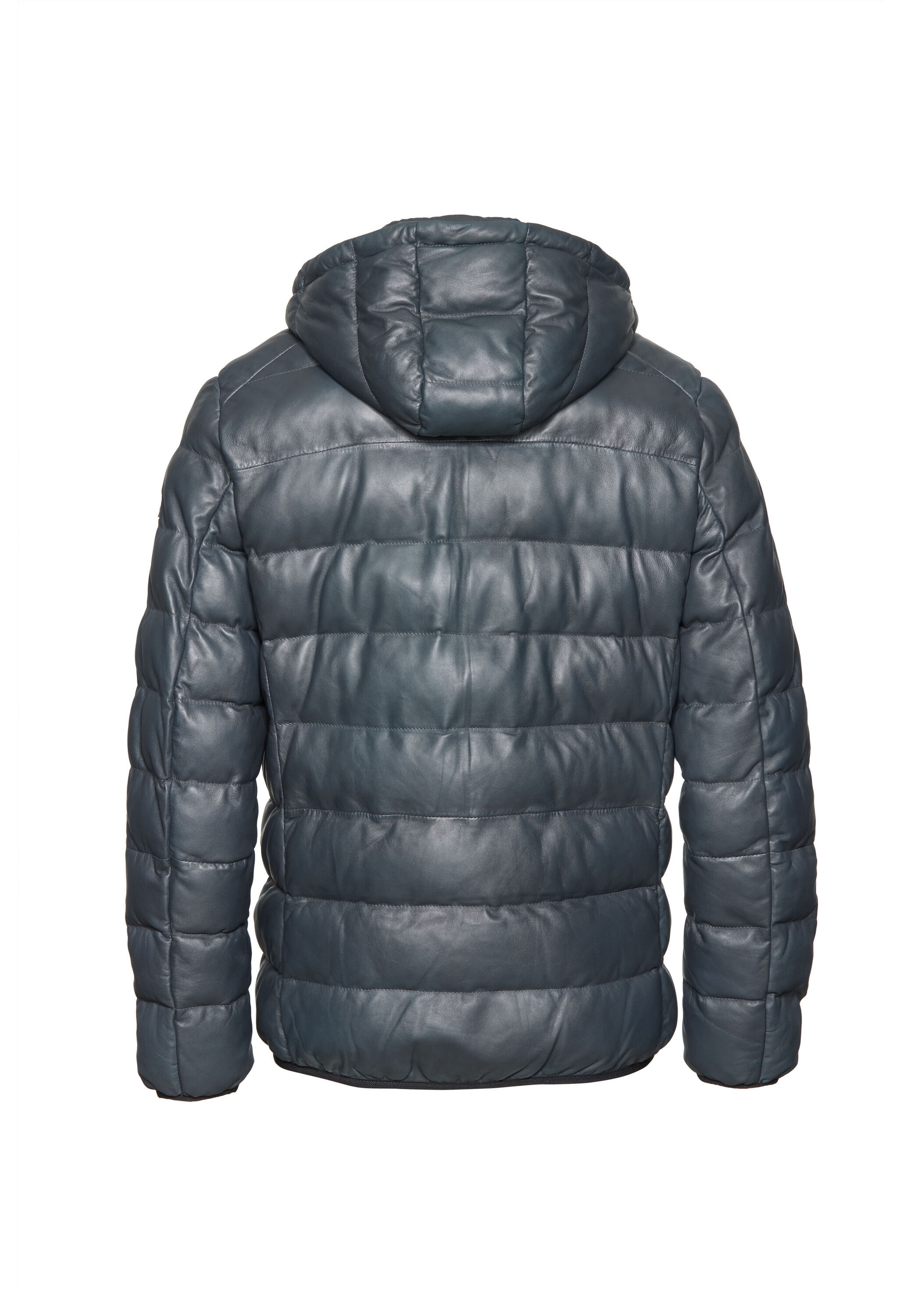 bugatti Lederjacke »BUCLAUDIUS« mit Kapuze mit Reißverschlusstaschen