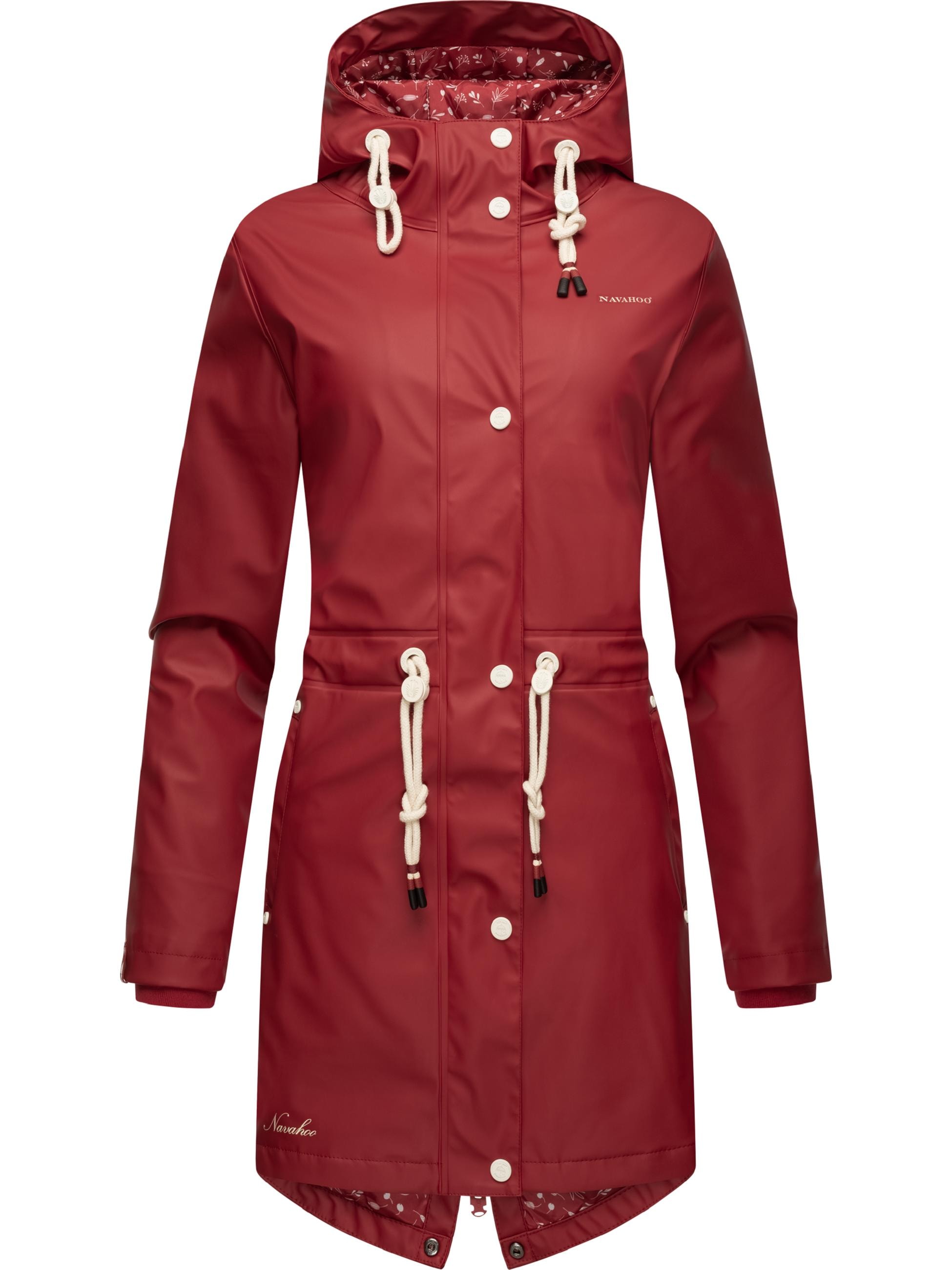 Navahoo Regenjacke »Regenjacke Flower of Ocean«, mit Kapuze, Wasserdichter Damen Outdoor Regenmantel