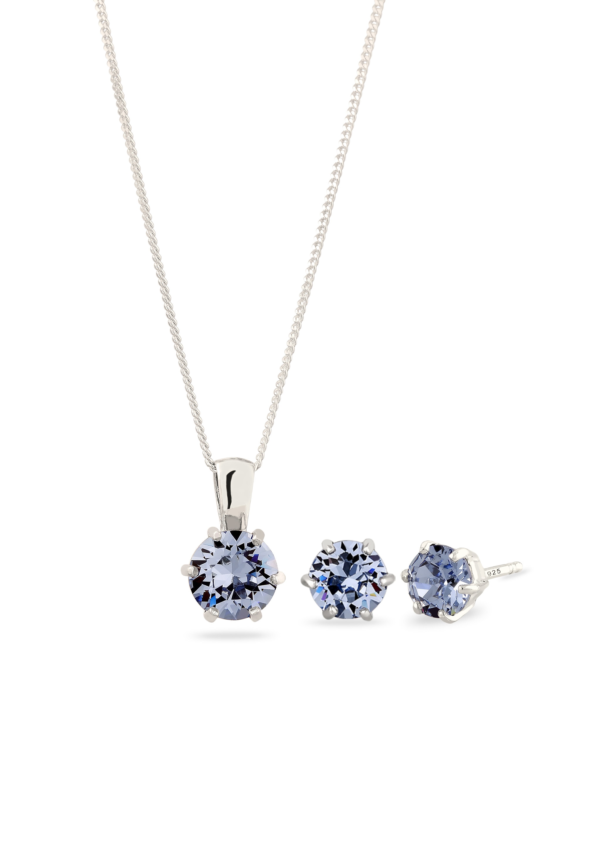 Elli Ohrring und Ketten Set »Schmuckset 925 Sterling Silber, mit Kristallen von Swarovski®« ()