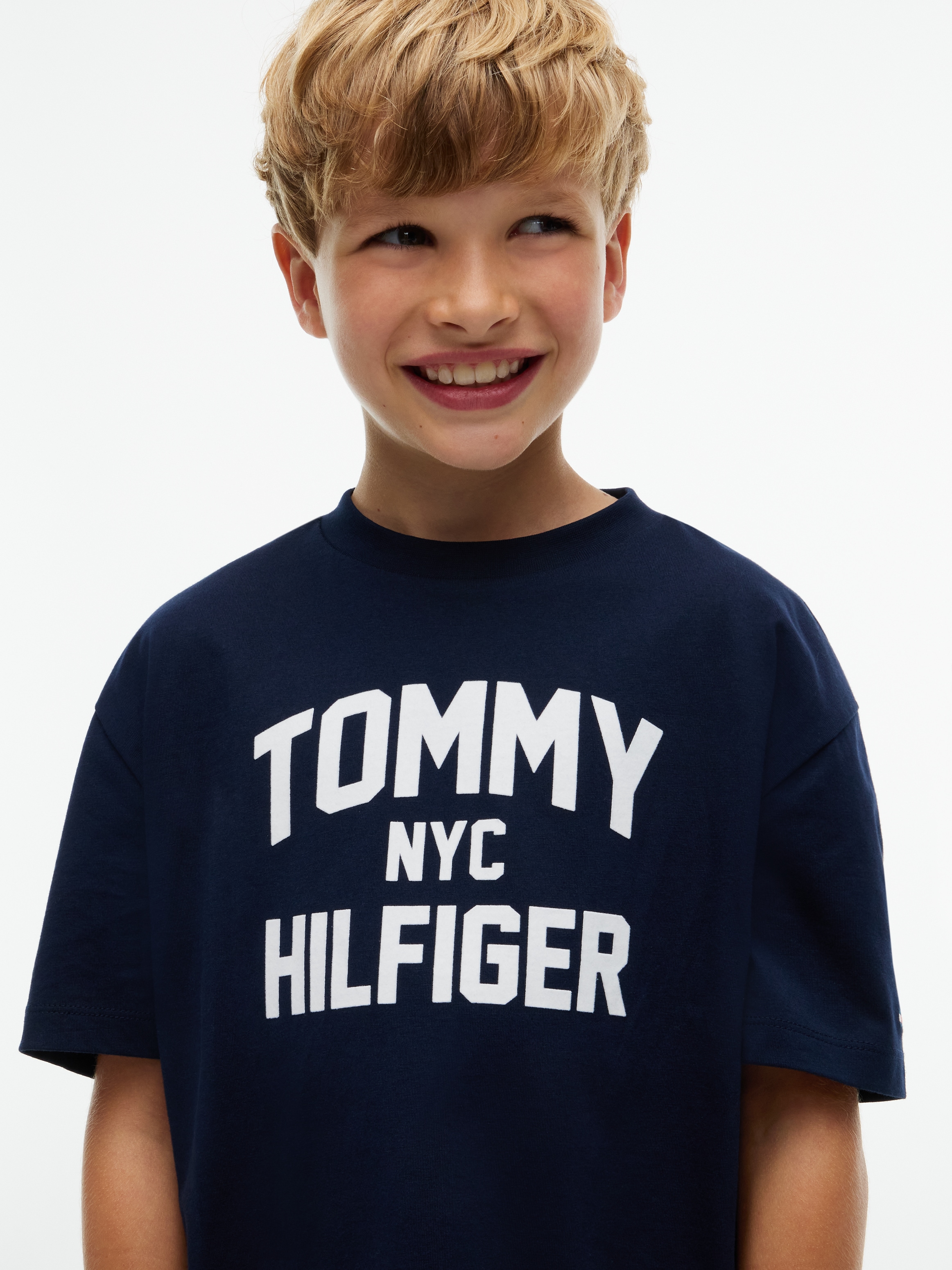 Tommy Hilfiger T-Shirt Rundhalsausschnitt, Regular Fit, Kinder bis 16 Jahre