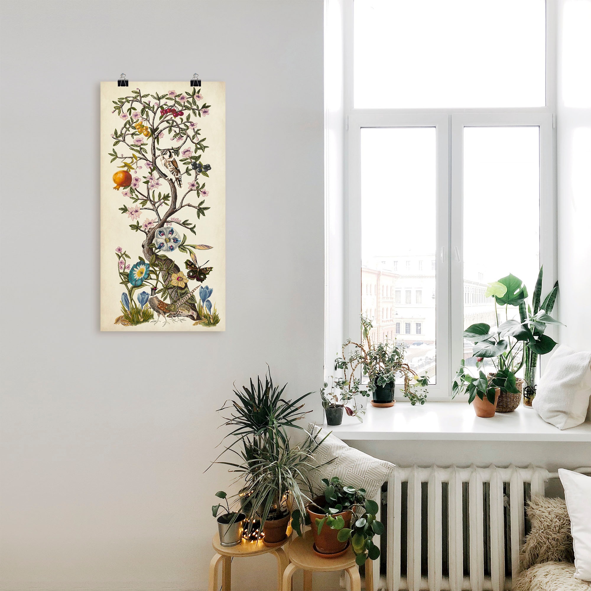 Artland Wandbild »Chinoiserie Natur I«, Pflanzen, (1 St.), als Alubild, Outdoorbild, Leinwandbild, Poster in verschied. Größen