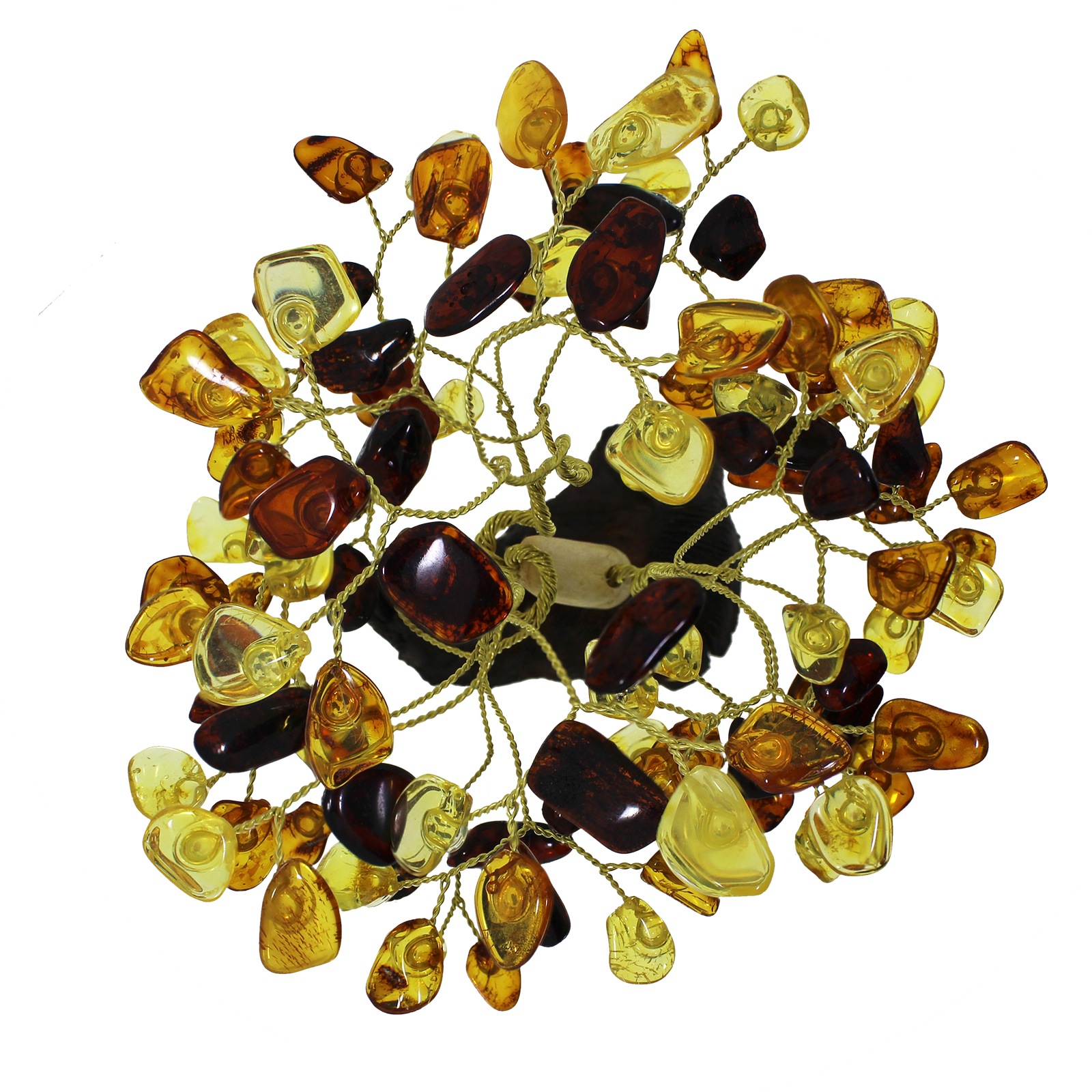 OSTSEE-SCHMUCK Dekobaum »- 13 cm, 108 Bernsteine - Bernstein -,«