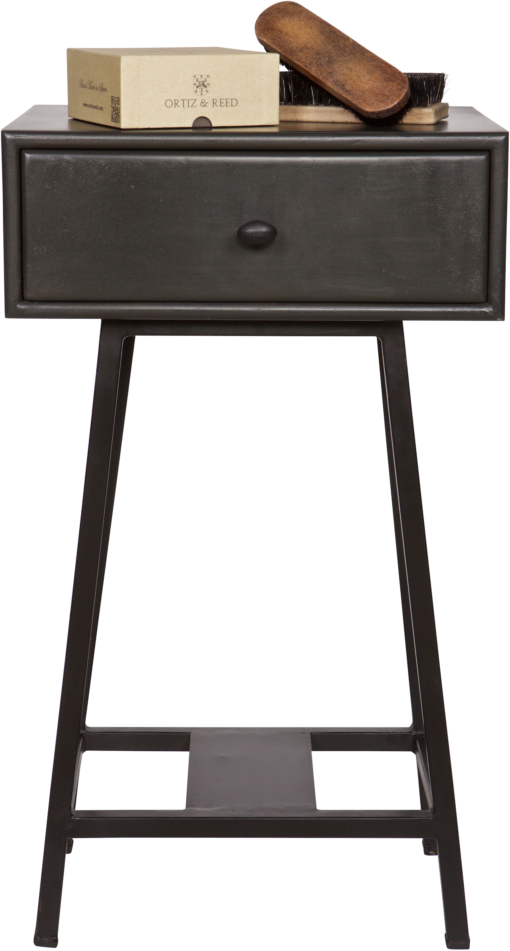 WOOOD Beistelltisch »Skybox aus Mangoholz mit Schublade, farbig lackiert, 40x30x70 cm« Schublade Innenmaß 34x24x9,5 cm, Holz farbig behandelt