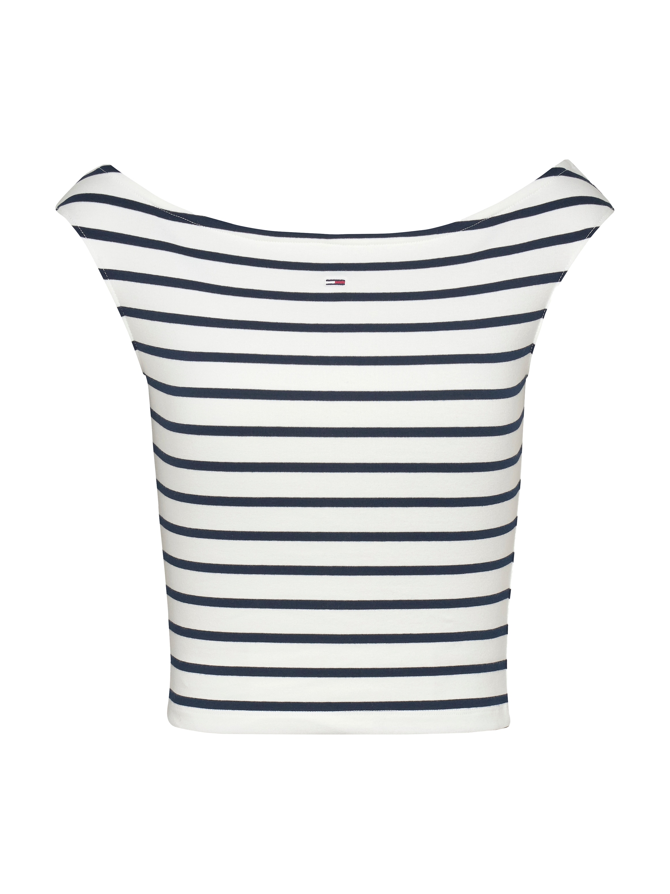 Tommy Jeans Tanktop »TJW BOAT NECK TOP SS EXT«, mit Logostickerei