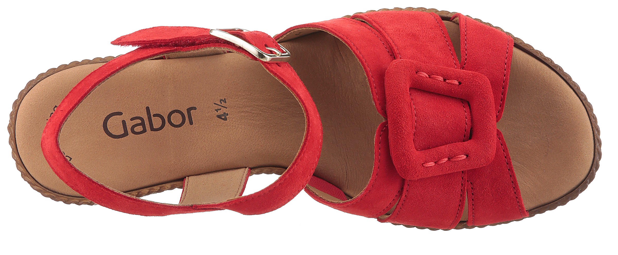 Gabor Keilsandalette, Plateau, Sommerschuh, Riemchensandale mit Best Fitting Ausstattung