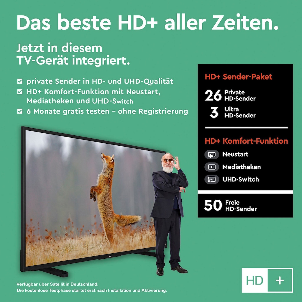 JVC LED-Fernseher »LT-50VU2255«, 126 cm/50 Zoll, 4K Ultra HD, Smart-TV