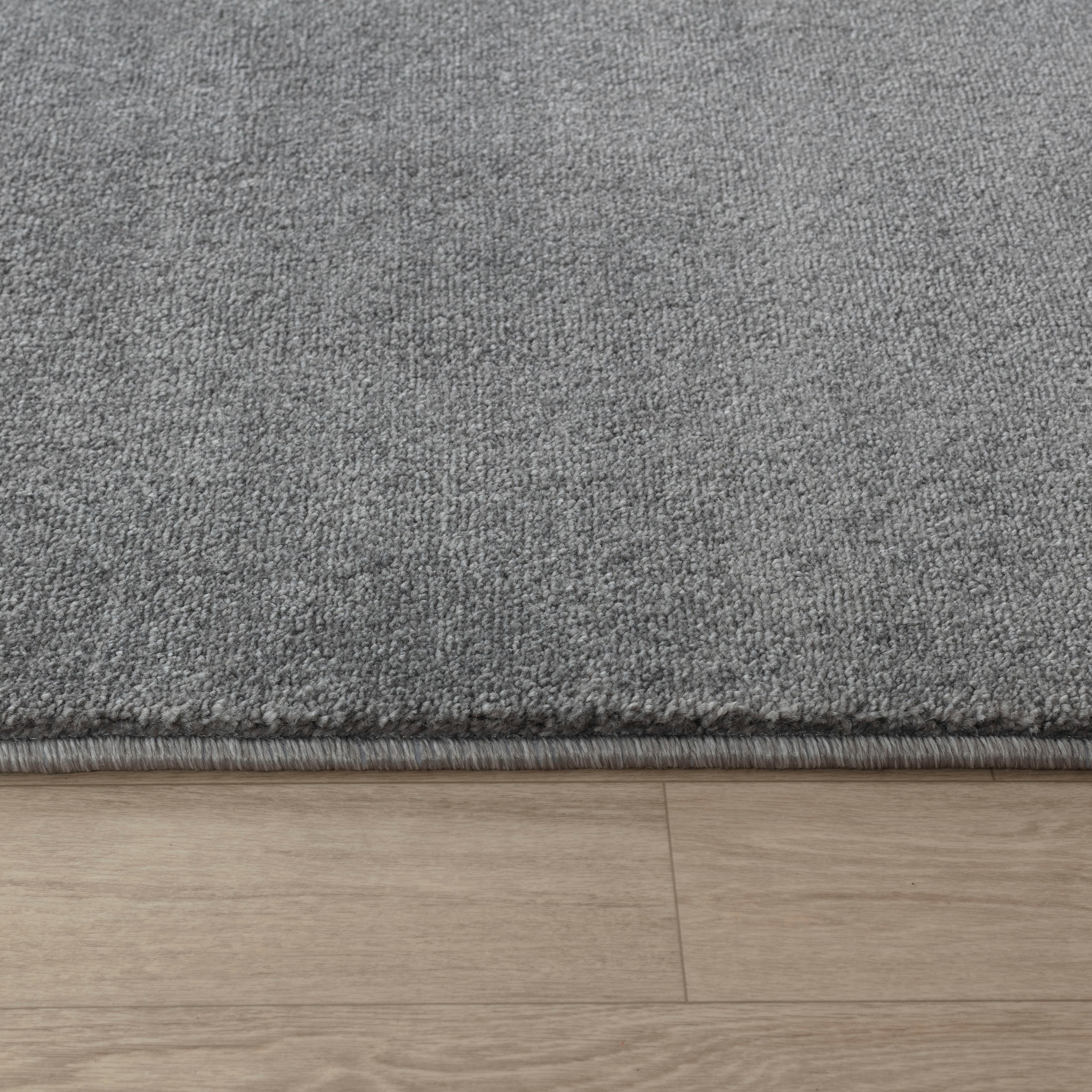 my home Teppich »Kurzflor-Webteppich GRANADA 4800, uni Soft Touch«, rechteckig, 20 mm Höhe, leichter Glanz, auch in rund, Wohnzimmer, Schlafzimmer, Kinderzimmer