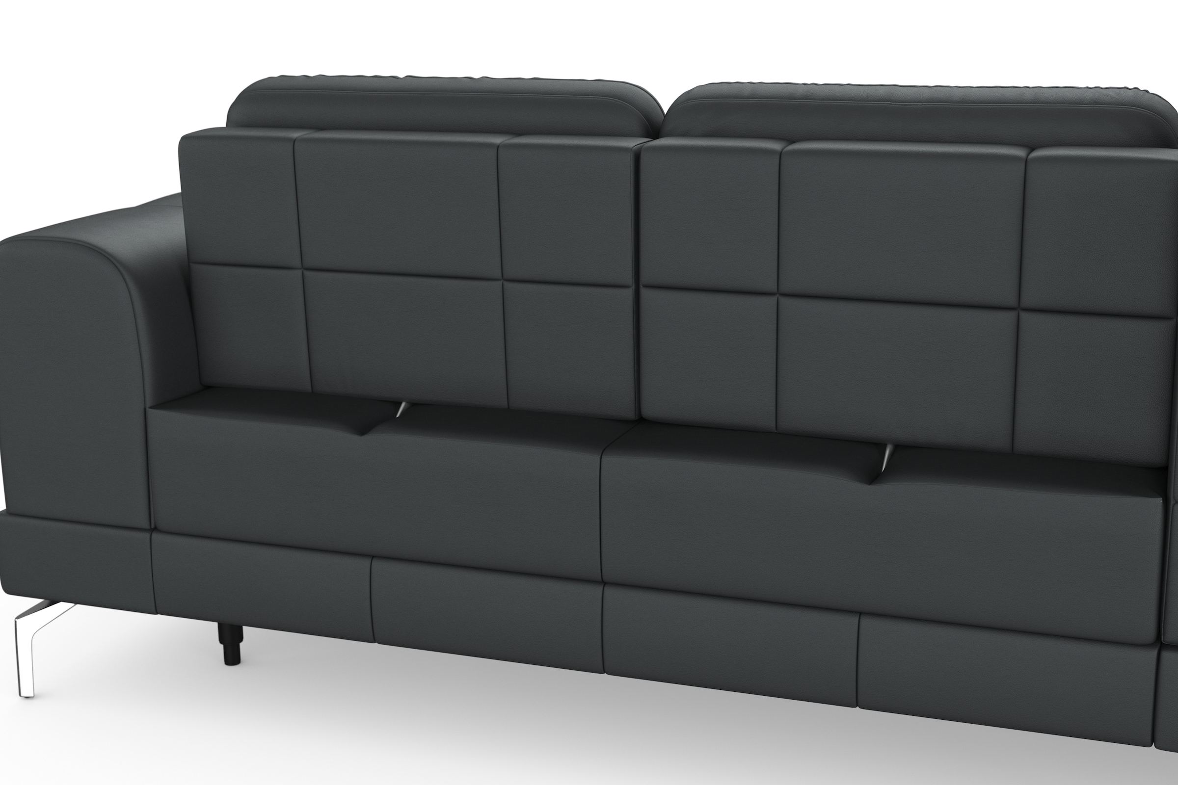 sit&more Ecksofa »Bendigo L-Form«, inklusive Sitztiefenverstellung, Bodenfreiheit 15 cm, 2 Fußfarben