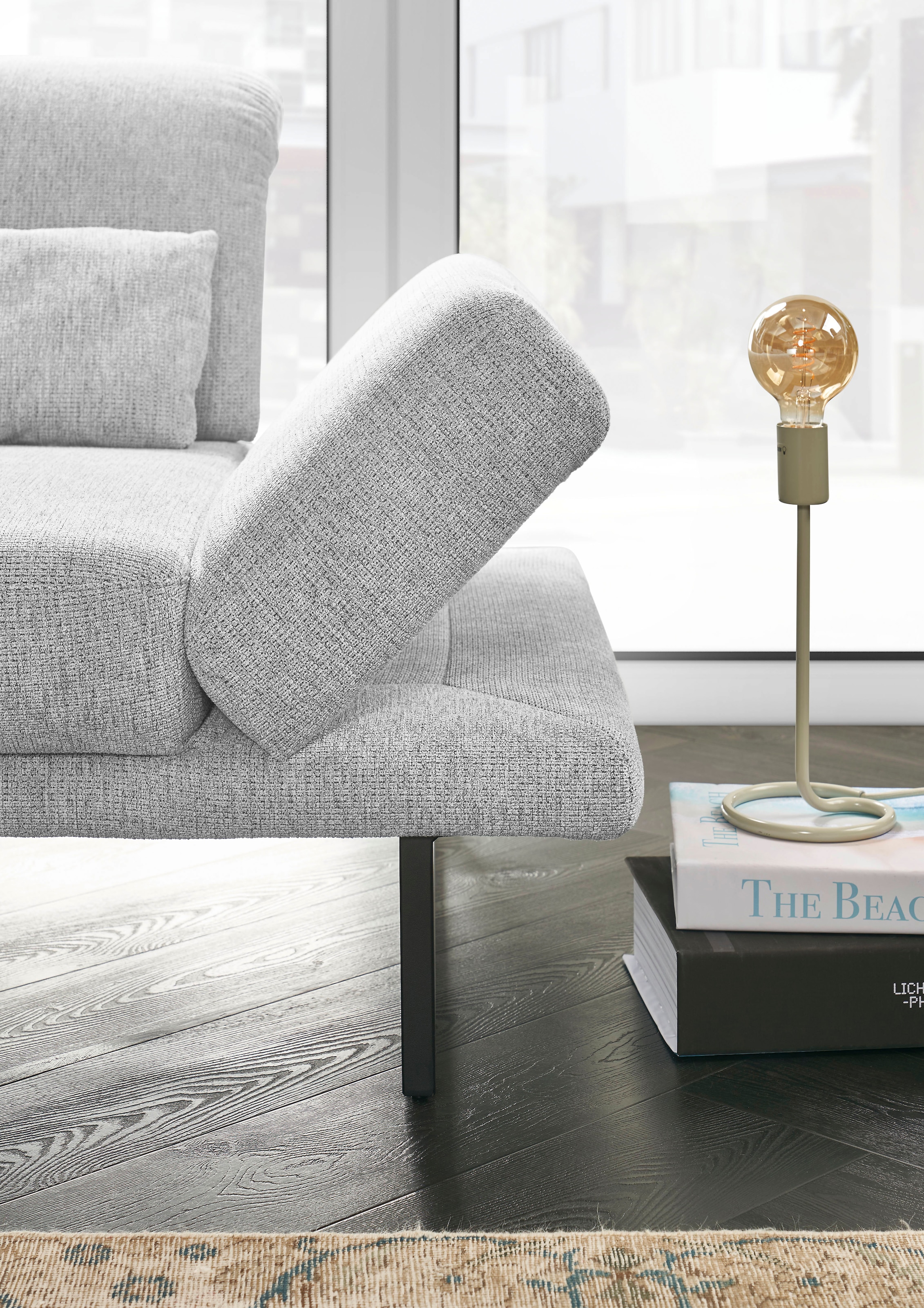 3C Candy Ecksofa »Mallow Designsofa mit Komfortfunktionen, modern und bequem, L-Form« Verstellbare Armlehne und Kopfteil, manuelle Sitztiefenverstellung