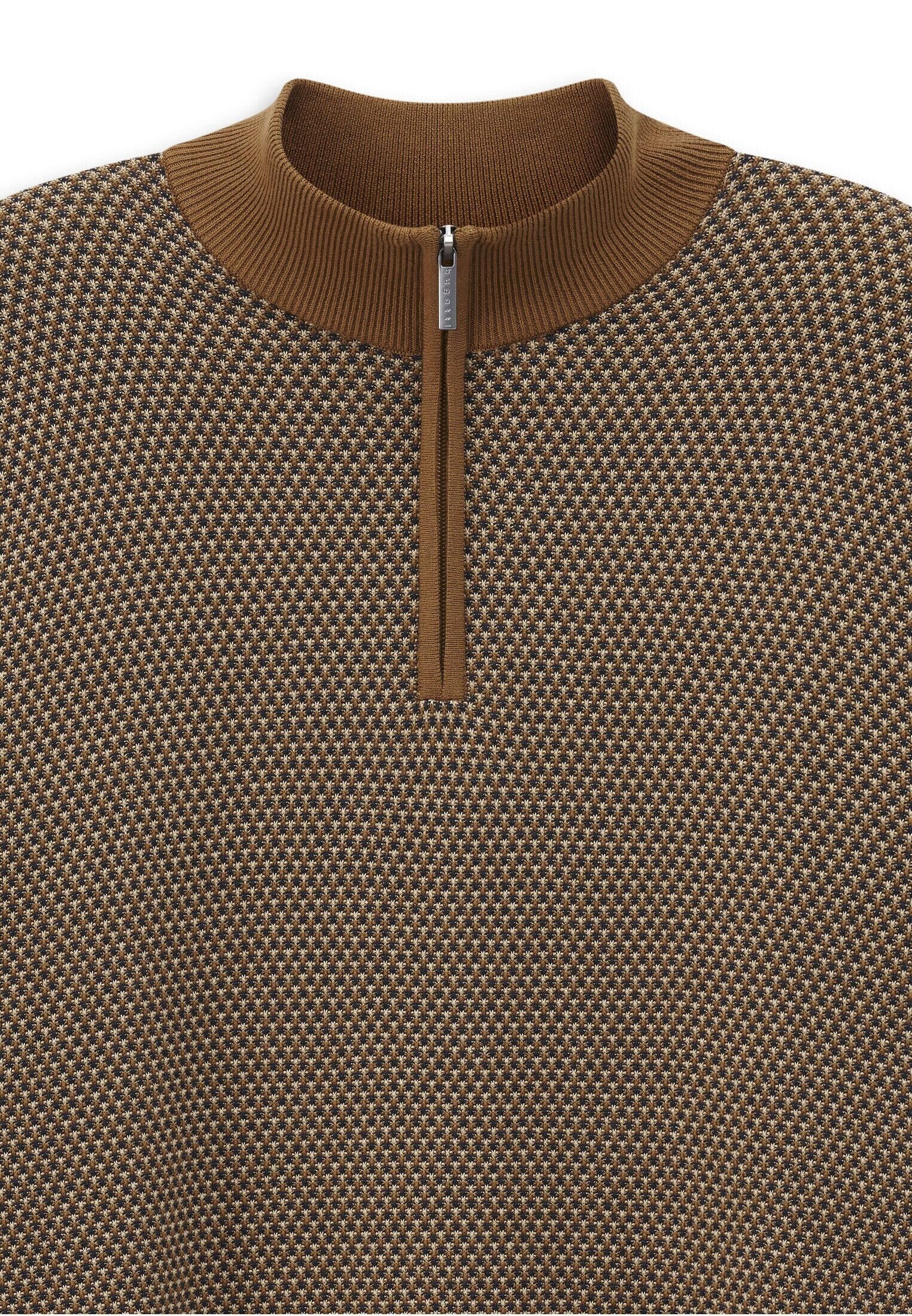 bugatti Troyer »Regular Fit« mit drei-farbiger Struktur