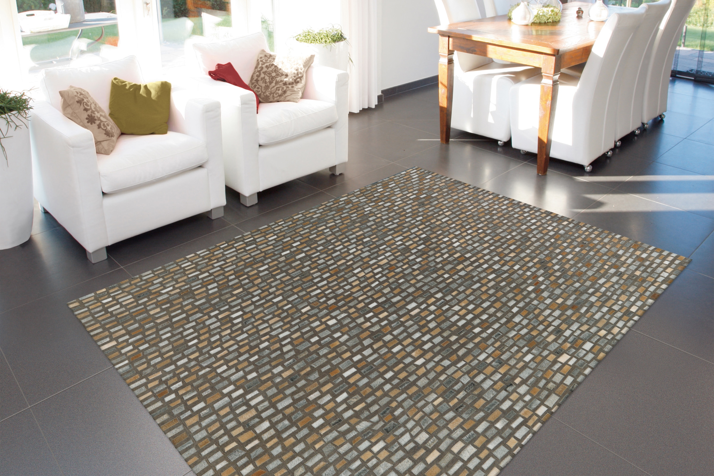Arte Espina Teppich »Wild 8022«, rechteckig, 14 mm Höhe, Luxuriöser Teppich in Spitzenqualität, Naturmaterialien