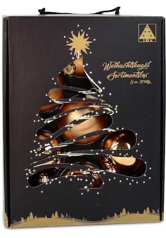 Weihnachtsbaumkugel »Weihnachtsdeko, Christbaumschmuck, Christbaumkugeln Glas,...