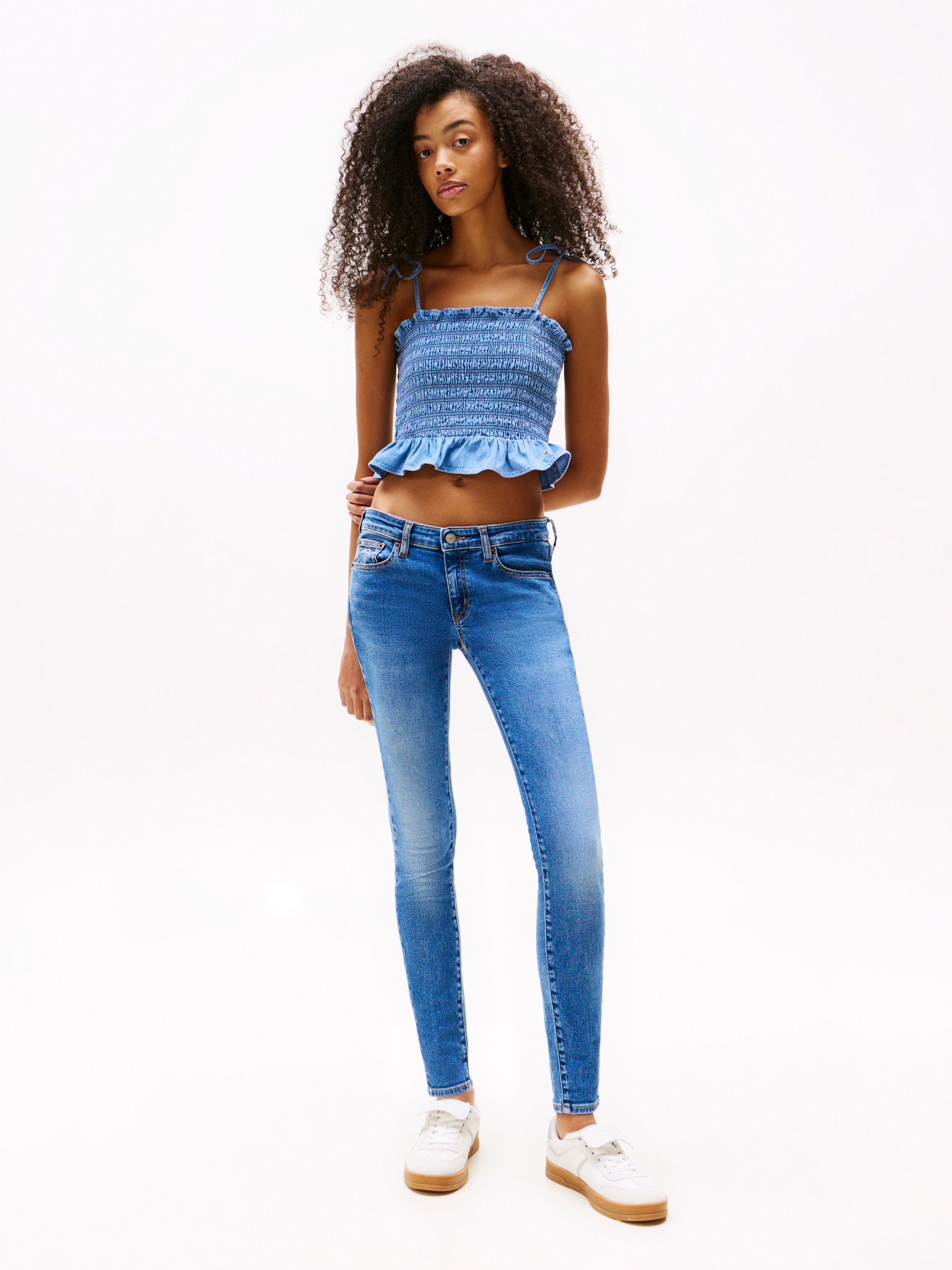 Tommy Jeans Skinny-fit-Jeans »SOPHIE LW SKN«, mit Logo-Badge, in Knöchellänge