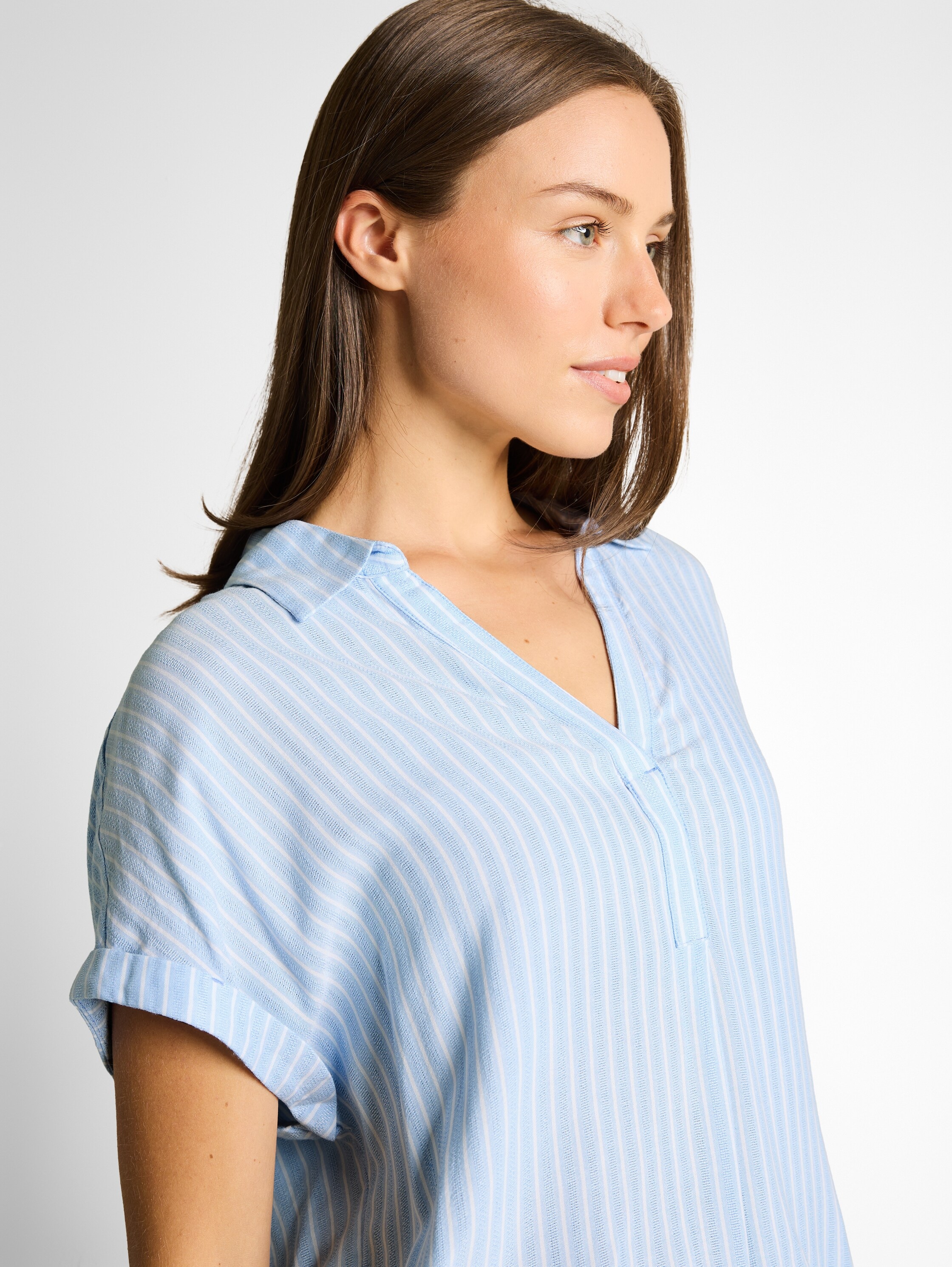 TOM TAILOR Klassische Bluse mit Streifen Muster