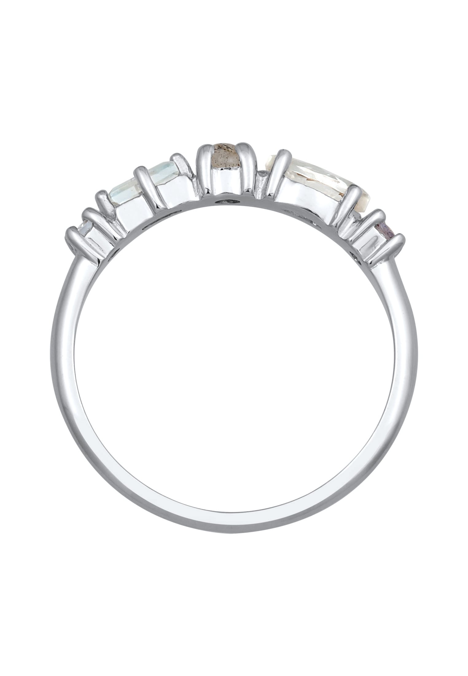 Elli Premium Silberring »Ring Memoire Edelstein Ring 925 Silber«
